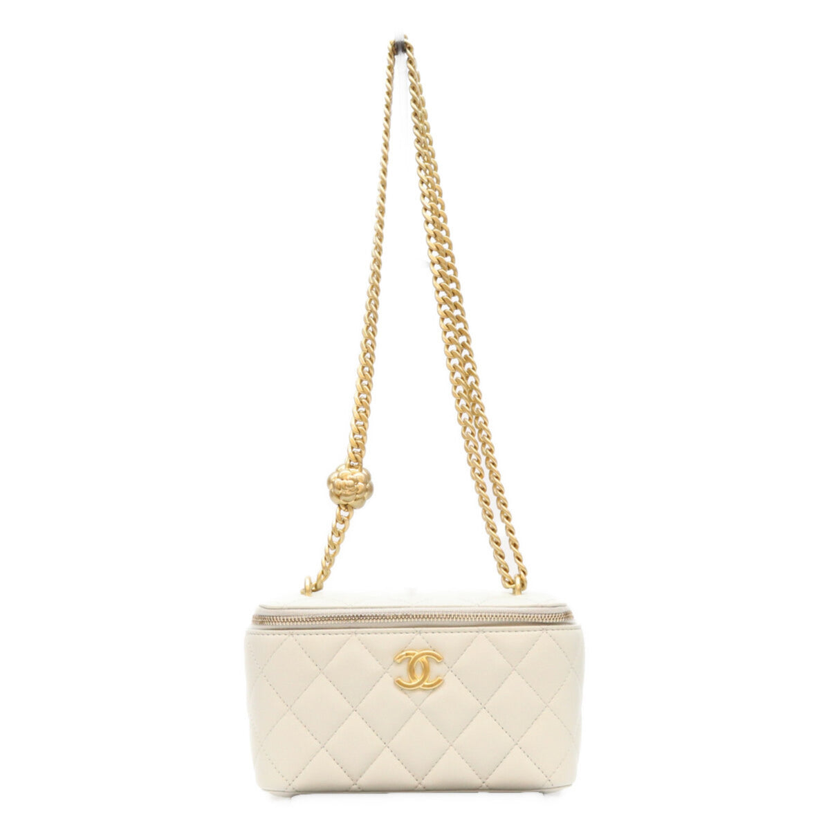 Chanel Light Blue Leather Shoulder Bag (Pre-Owned)