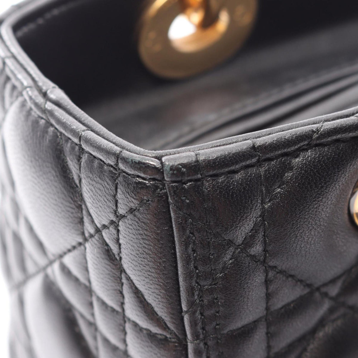 Christian Dior Black Leather Handbag (Pre-Owned)