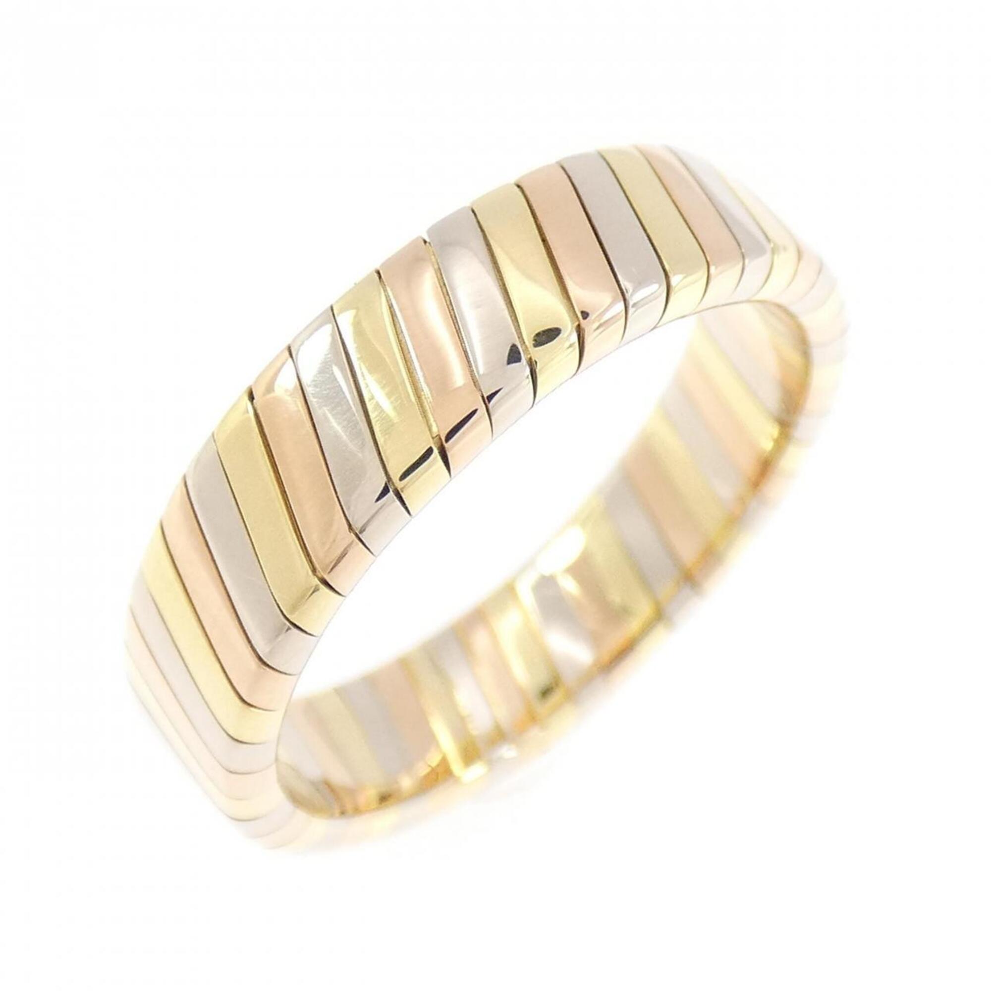 Bvlgari Yellow Gold (18K) Pink Gold (18K) White Gold (18K) Band Ring (Pre-Owned)