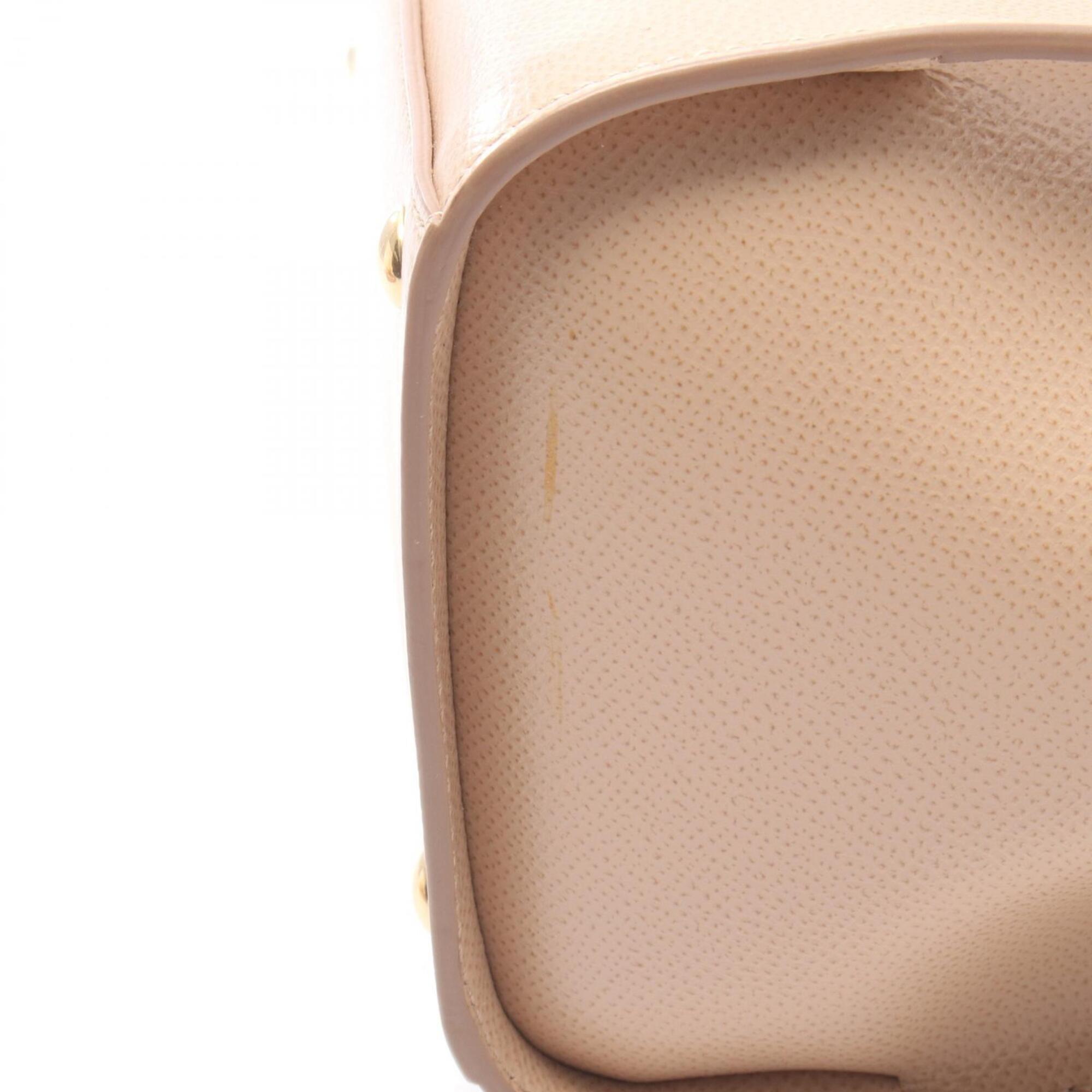 Salvatore Ferragamo Beige Leather Handbag (Pre-Owned)