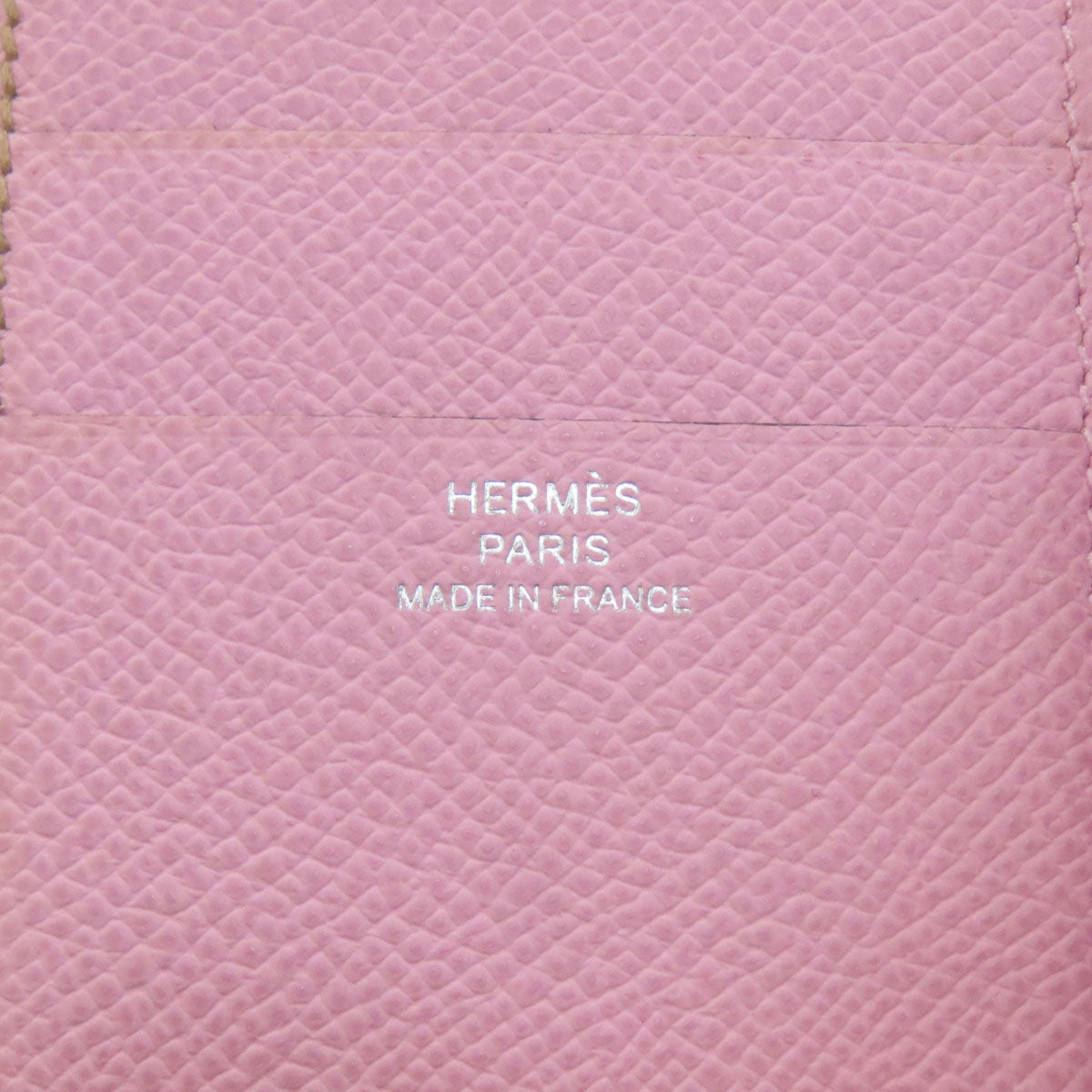 Hermes Brown Pink Epsom Leather Wallet (Bi-Fold) (Pre-Owned)
