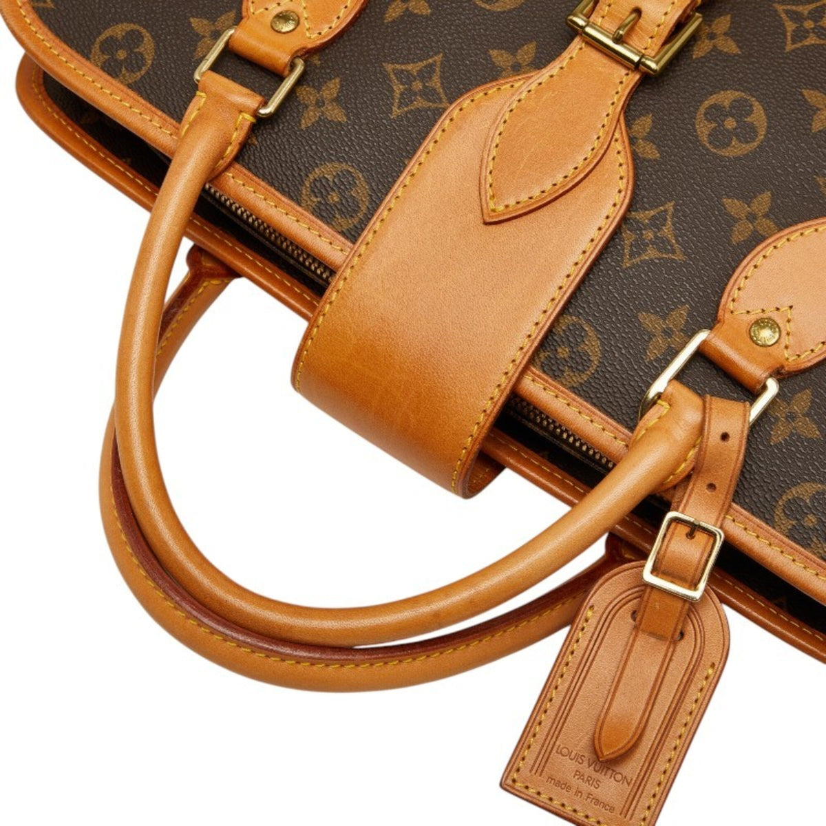 Louis Vuitton Brown Pvc Leather Briefcase (Pre-Owned)