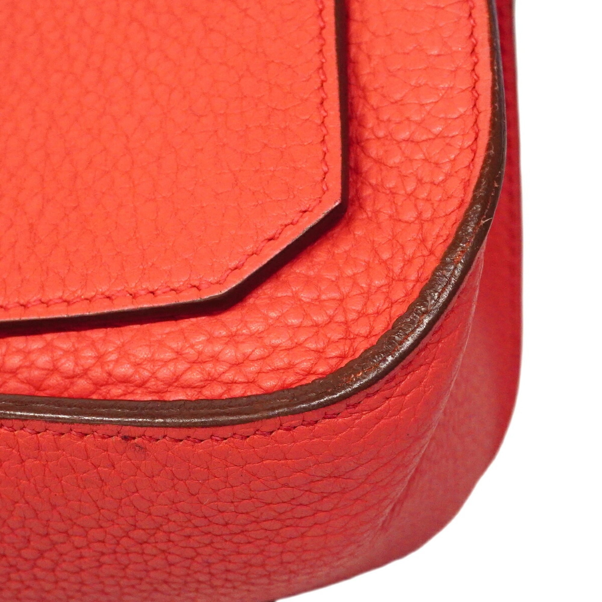 Hermes Bougainvillier Taurillon Clemence Leather Shoulder Bag (Pre-Owned)