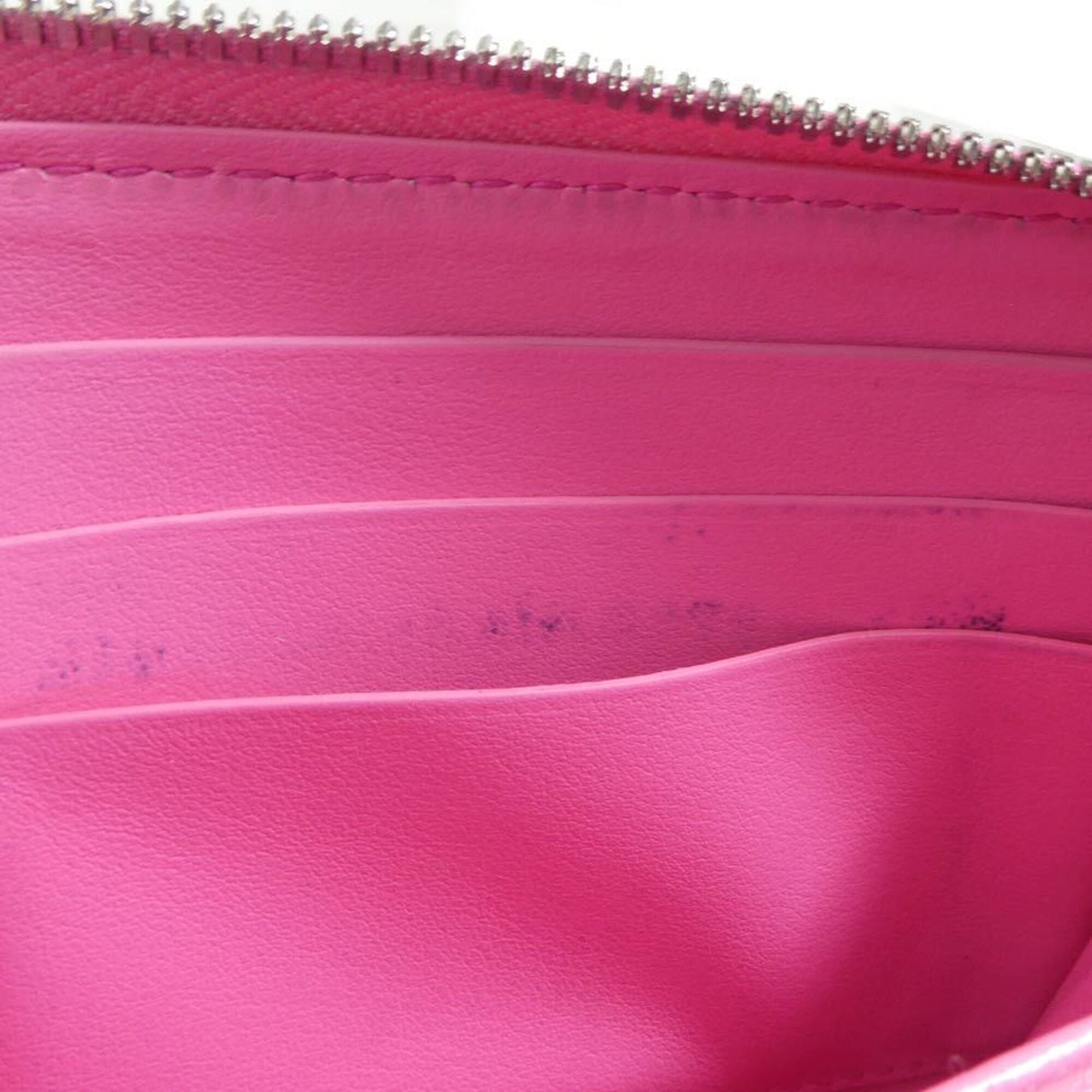 Bottega Veneta Pink Leather Long Wallet (Bi-Fold) (Pre-Owned)