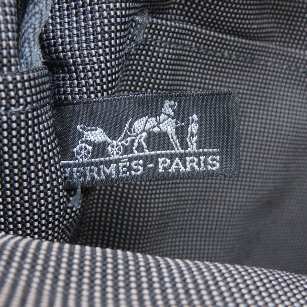 Hermes Gray Canvas Backpack (Pre-Owned)