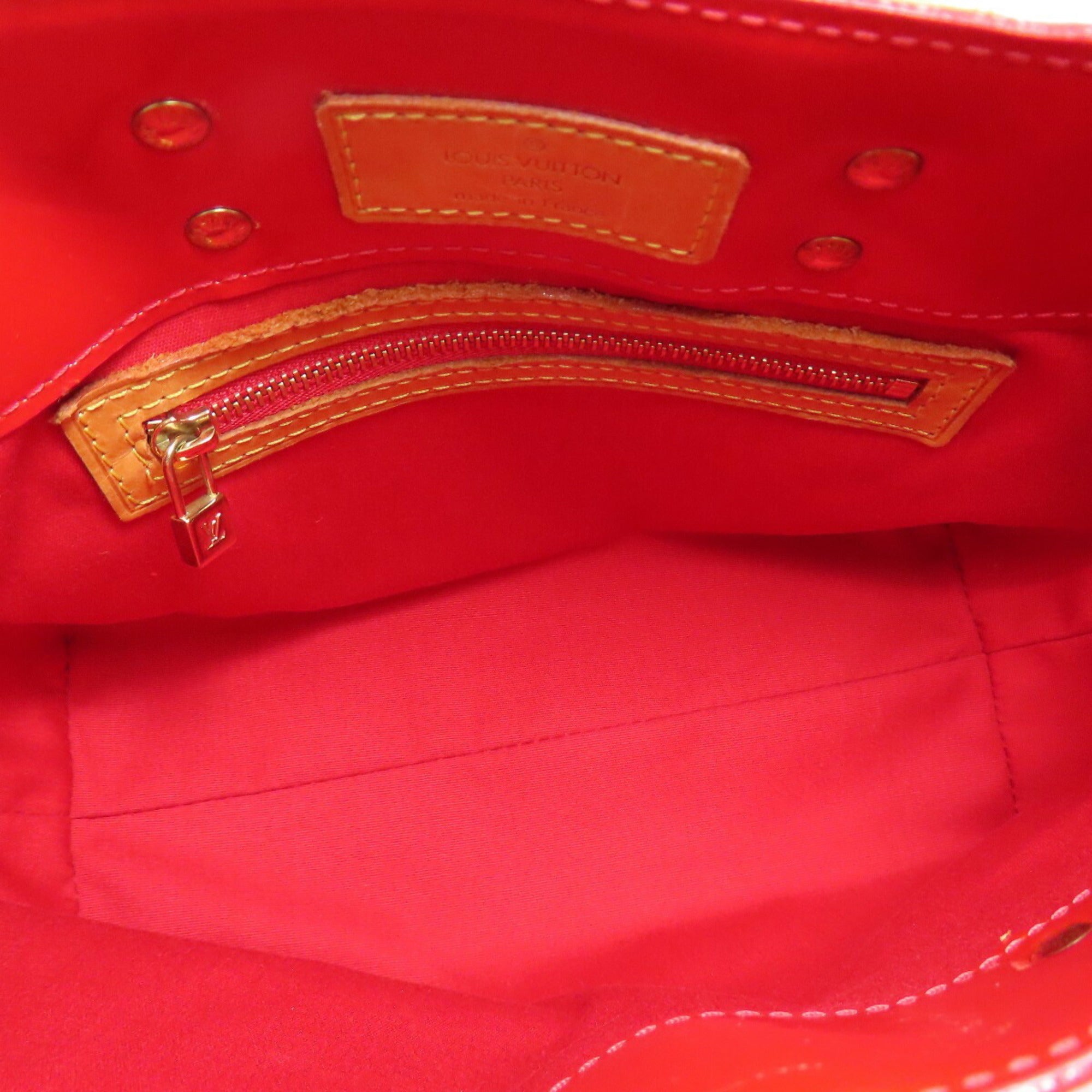 Louis Vuitton Vernis Red Color Monogram Vernis Handbag (Pre-Owned)