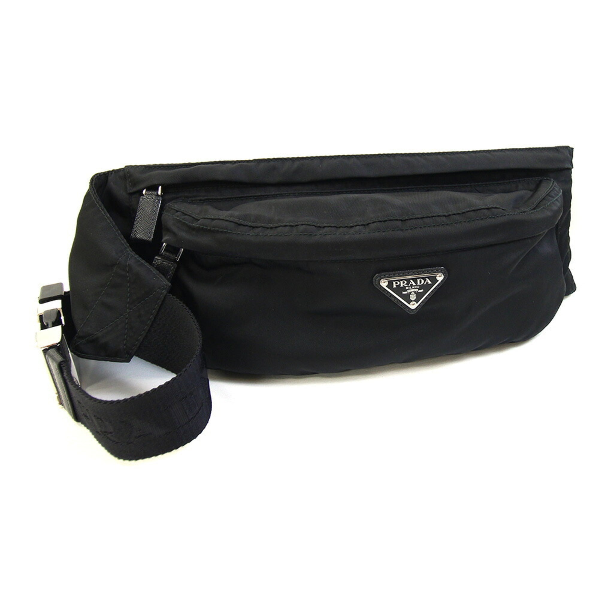 Prada Black White Nylon Sling Bag (Pre-Owned)