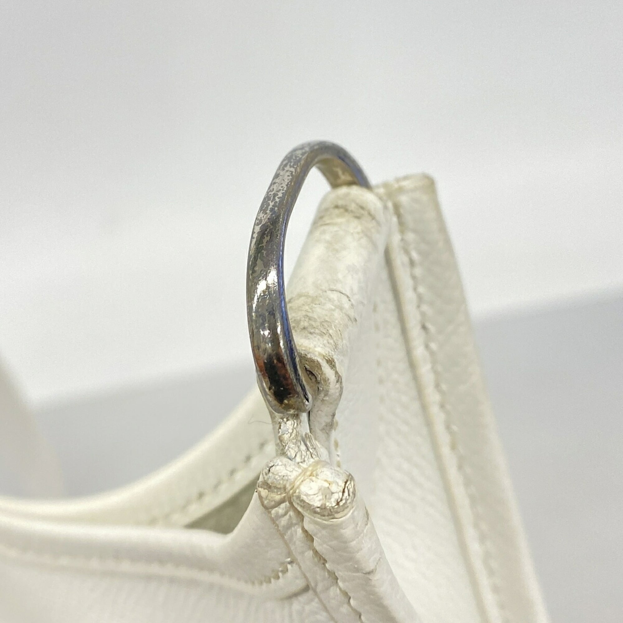 Hermes White Epsom Leather Shoulder Bag (Pre-Owned)