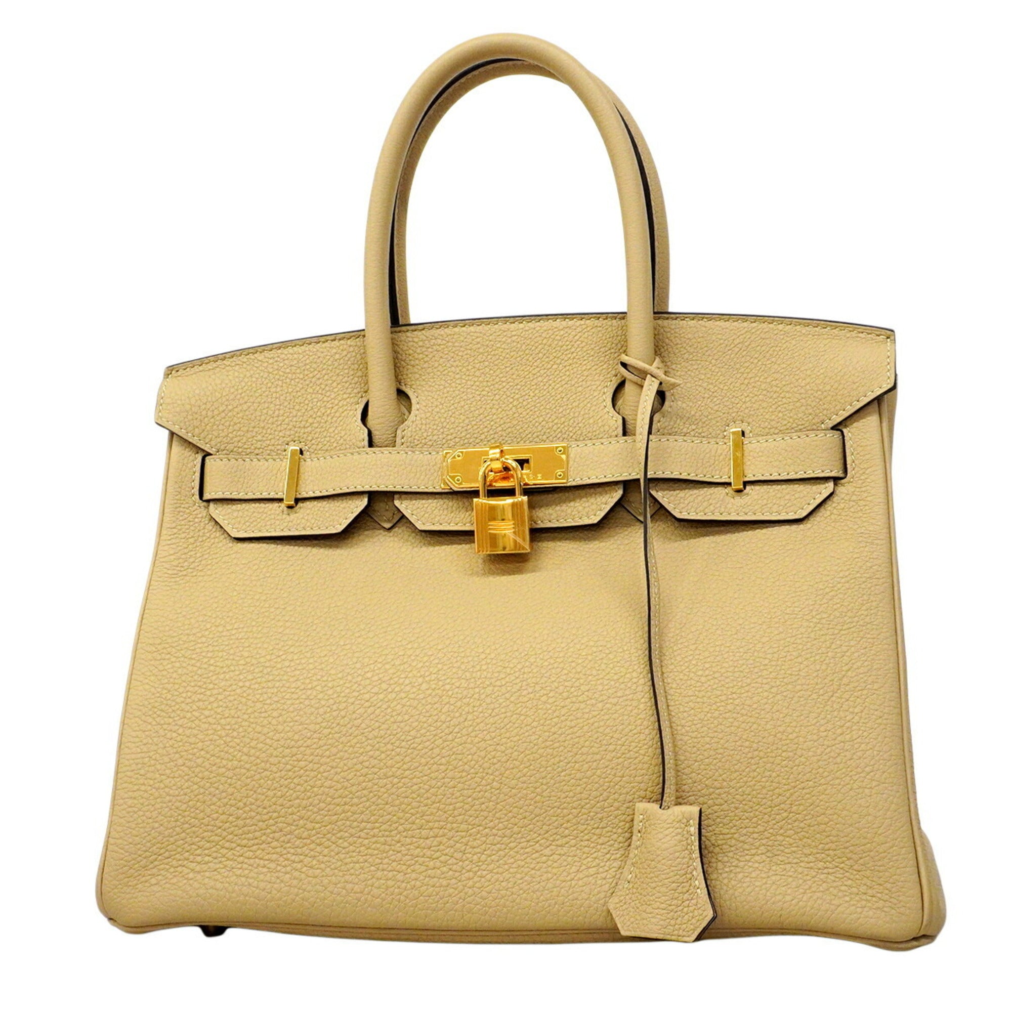 Hermes Beige Togo Leather Handbag (Pre-Owned)