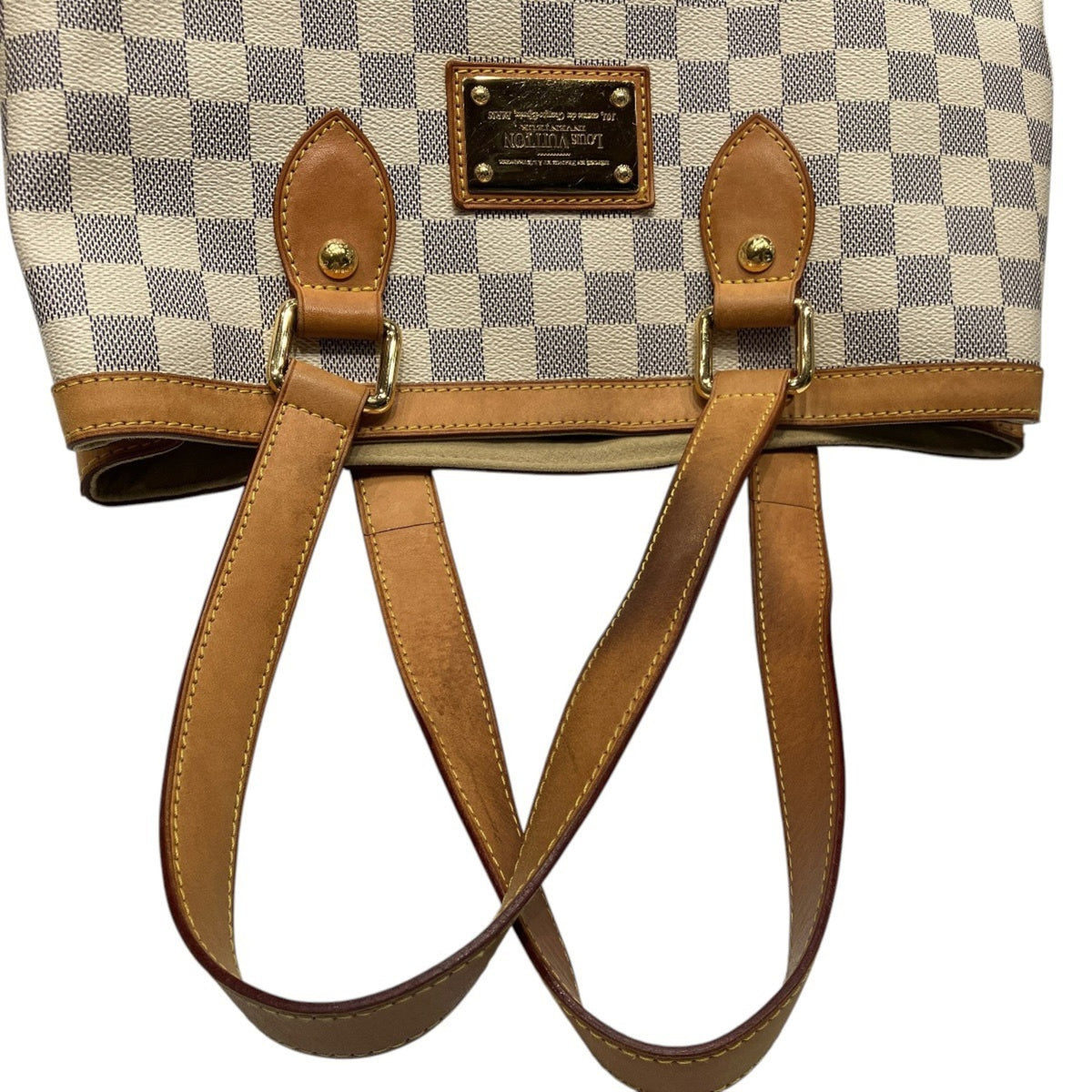 Louis Vuitton White Damier Canvas Shoulder Bag (Pre-Owned)