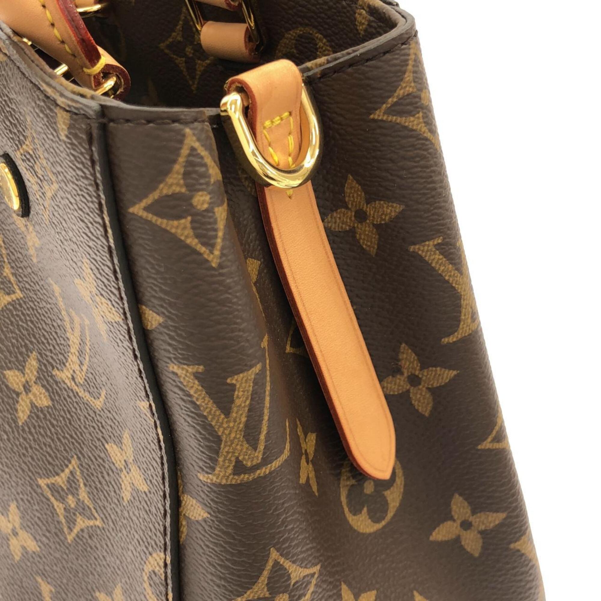 Louis Vuitton Monogram Marron Coated Canvas Handbag (Pre-Owned)