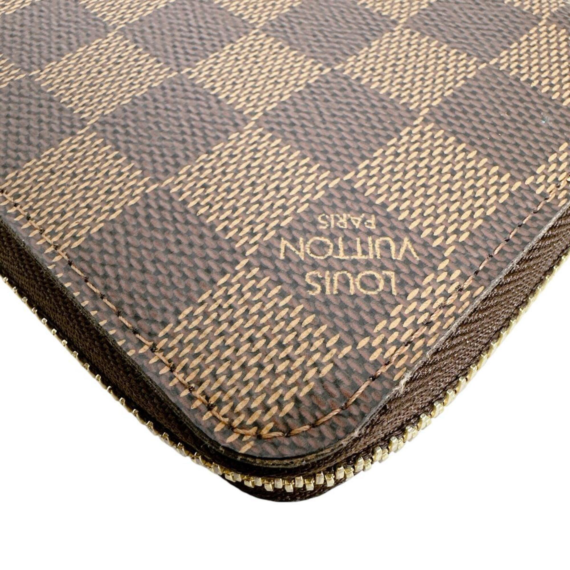 Louis Vuitton Brown Damier Canvas Ebene Or Damier Canvas Long Wallet (Bi-Fold) (Pre-Owned)