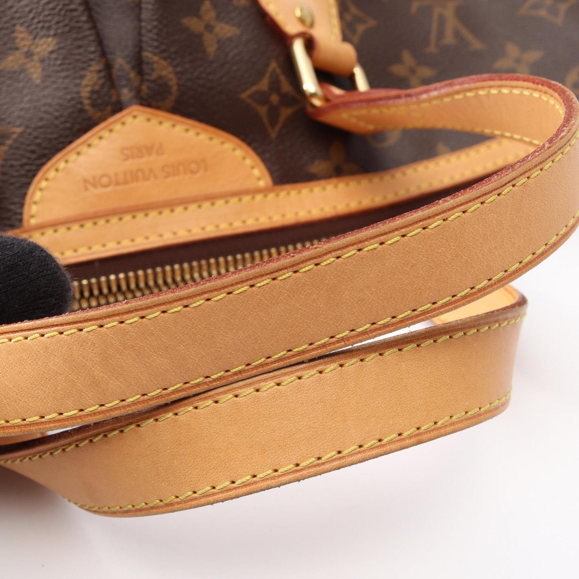 Louis Vuitton Monogram Brown Coated Canvas Leather Handbag (Pre-Owned)