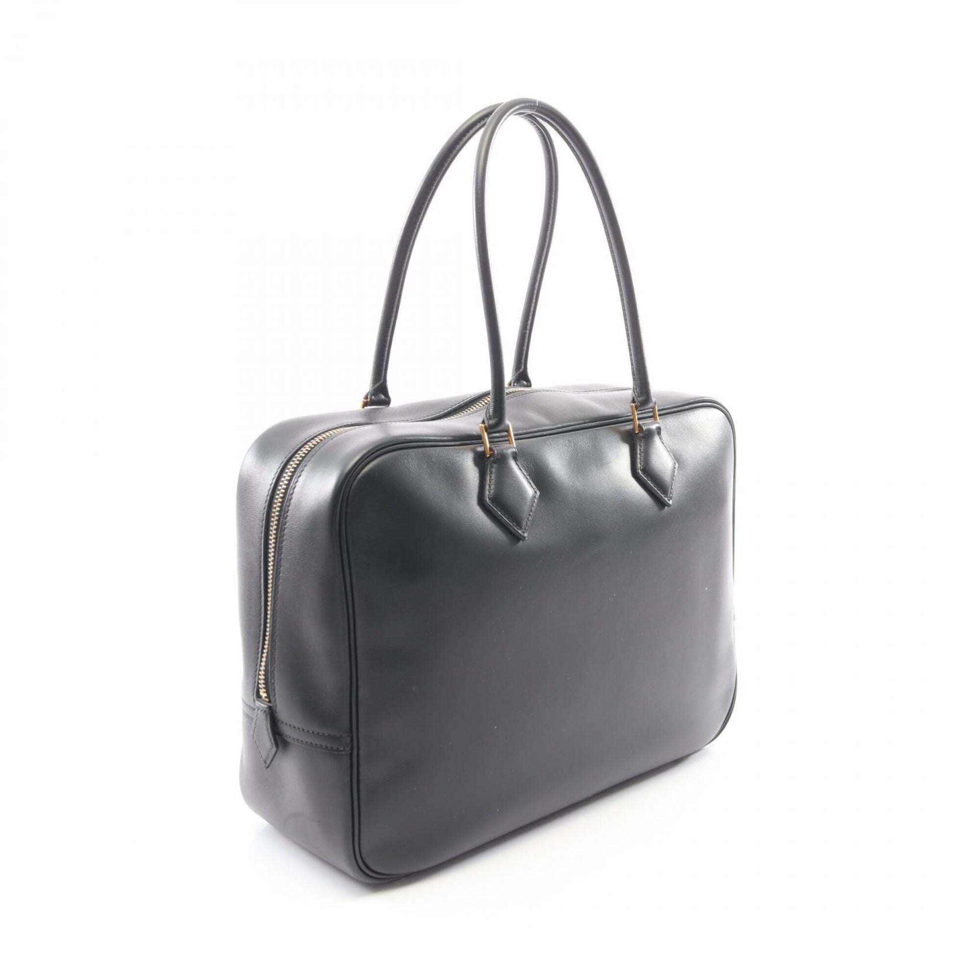 Hermes Black Leather Handbag (Pre-Owned)