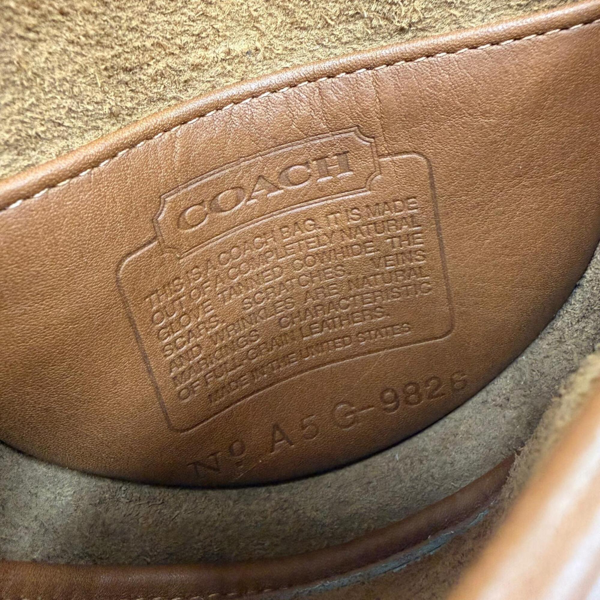 Coach Brown Leather Shoulder Bag (Pre-Owned)