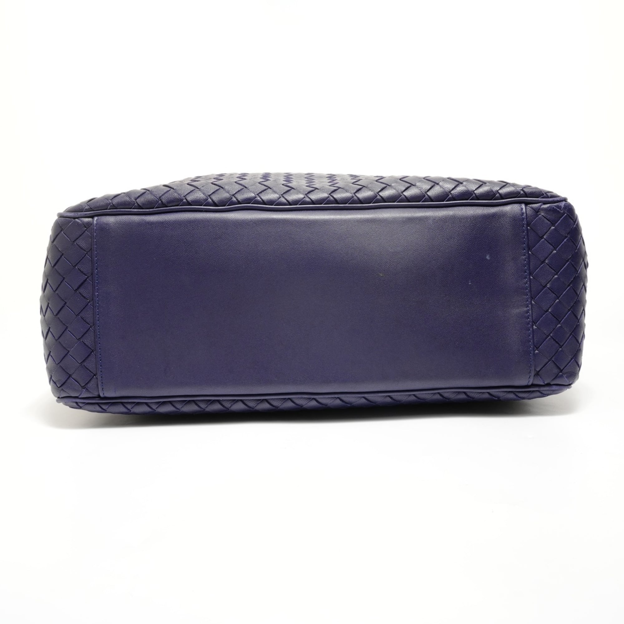 Bottega Veneta Intrecciato Purple Intrecciato Handbag (Pre-Owned)