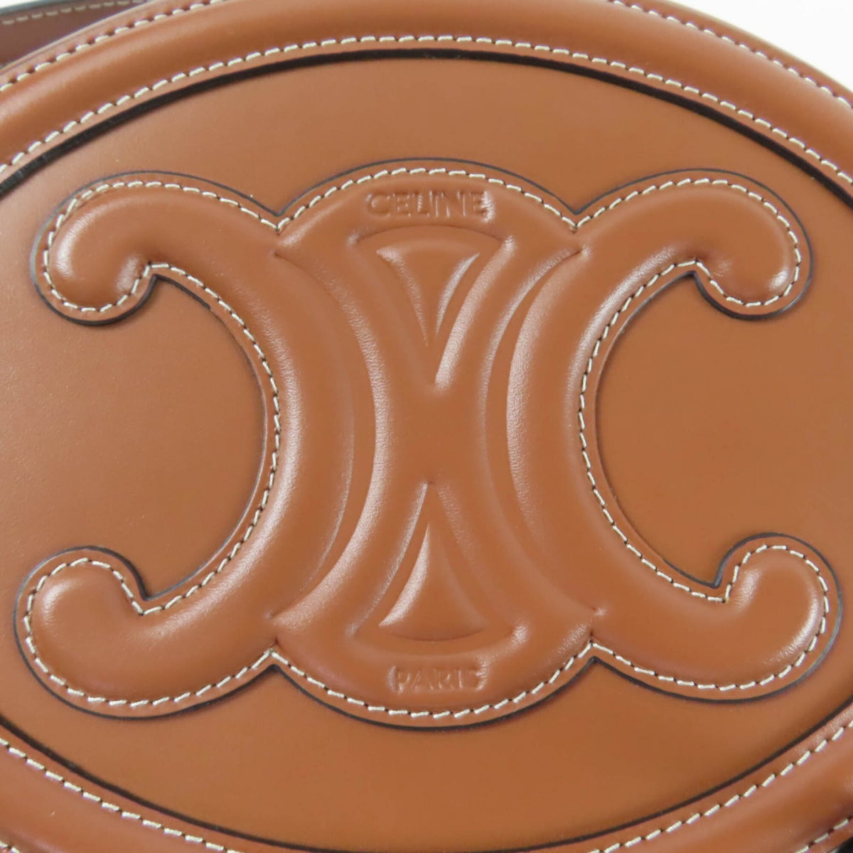 Celine Brown Leather Shoulder Bag (Pre-Owned)