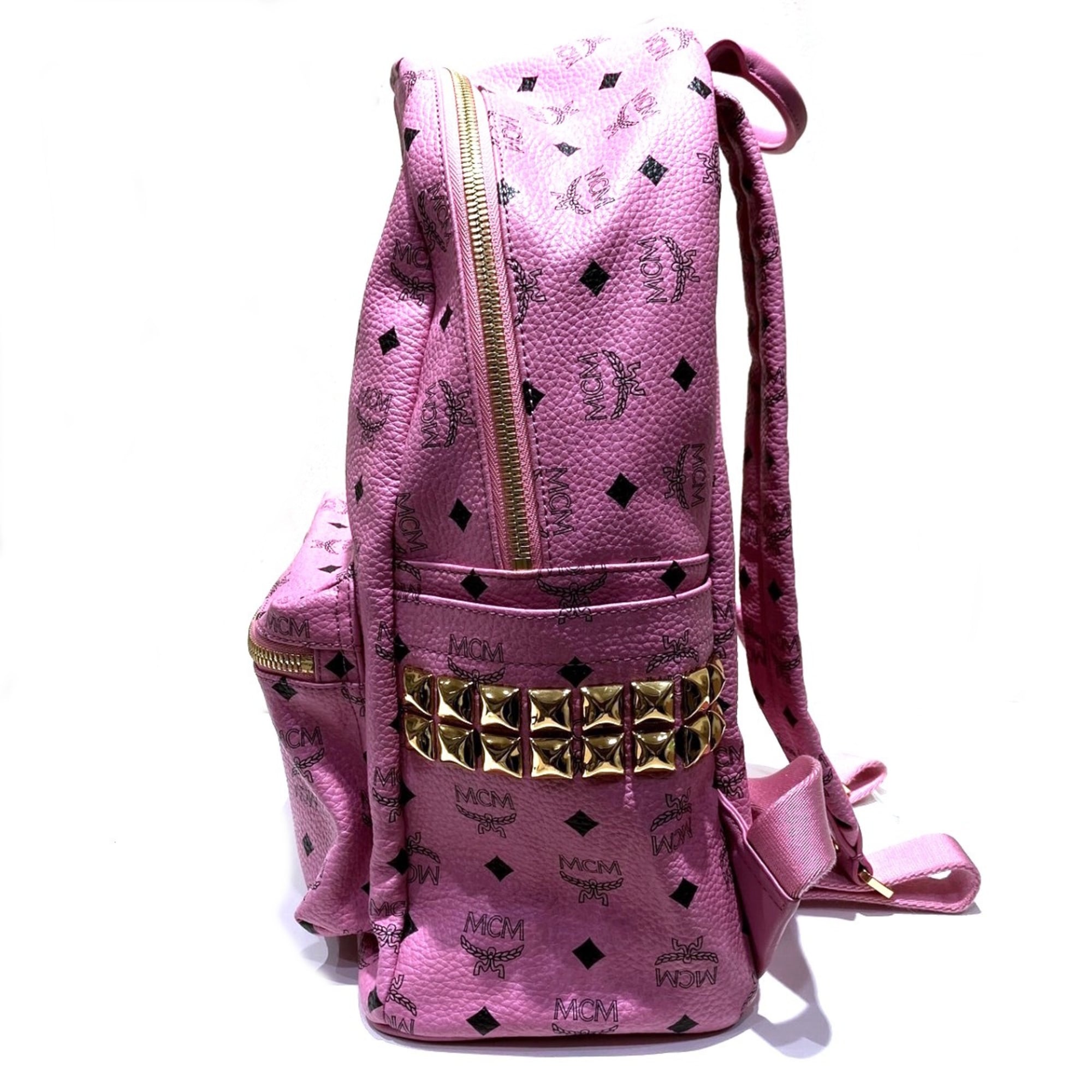 Mcm Pink Leather Backpack (Pre-Owned)