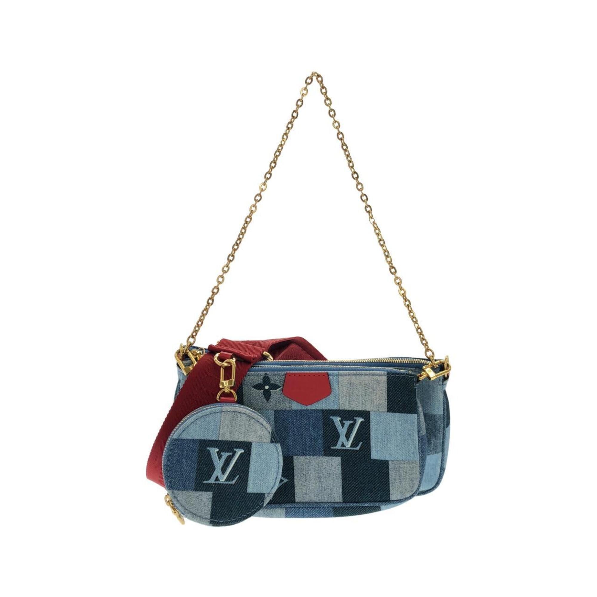 Louis Vuitton Blue Rouge Canvas Shoulder Bag (Pre-Owned)