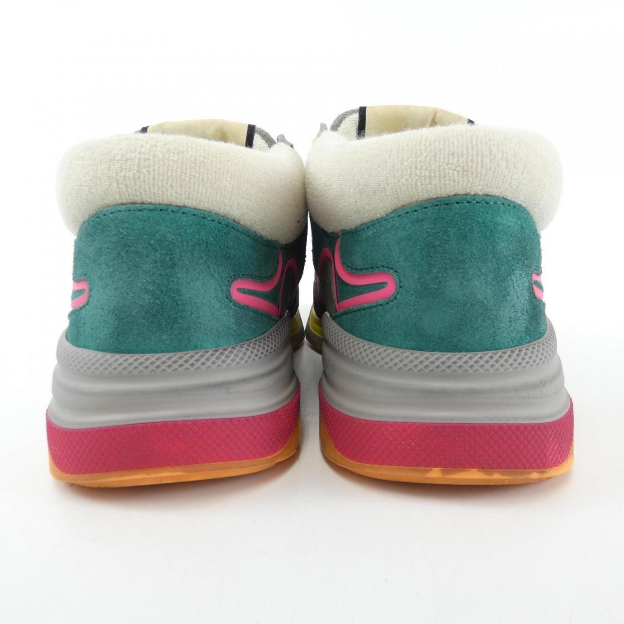 Gucci Gray Green Pink Yellow Sneakers (Pre-Owned)