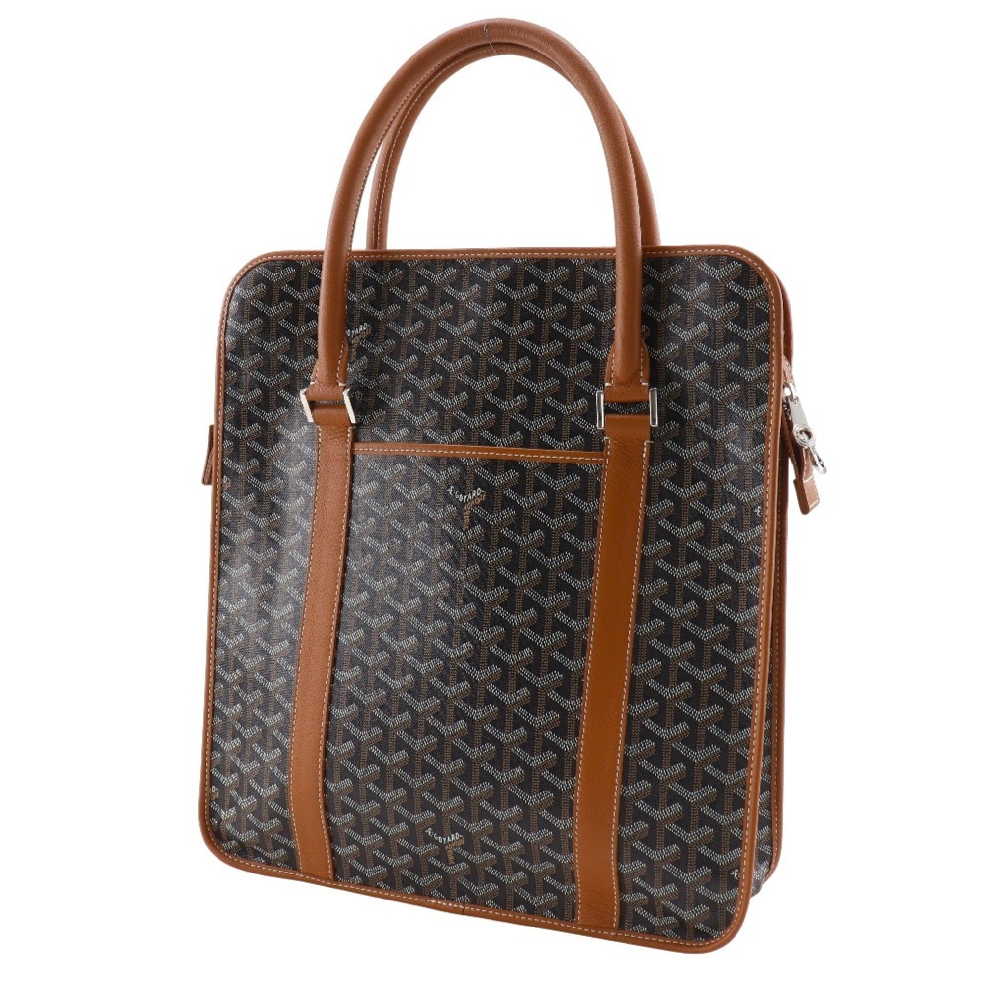 Goyard Black Burgundy Pvc Handbag Tote Bag (Pre-Owned)