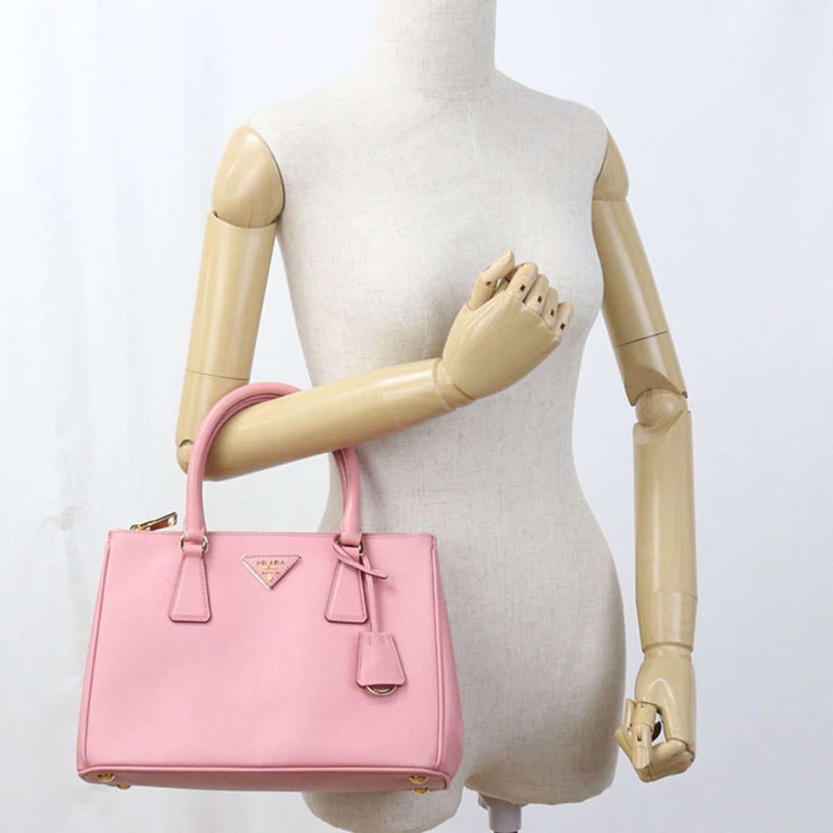 Prada Pink Leather Tote Bag (Pre-Owned)