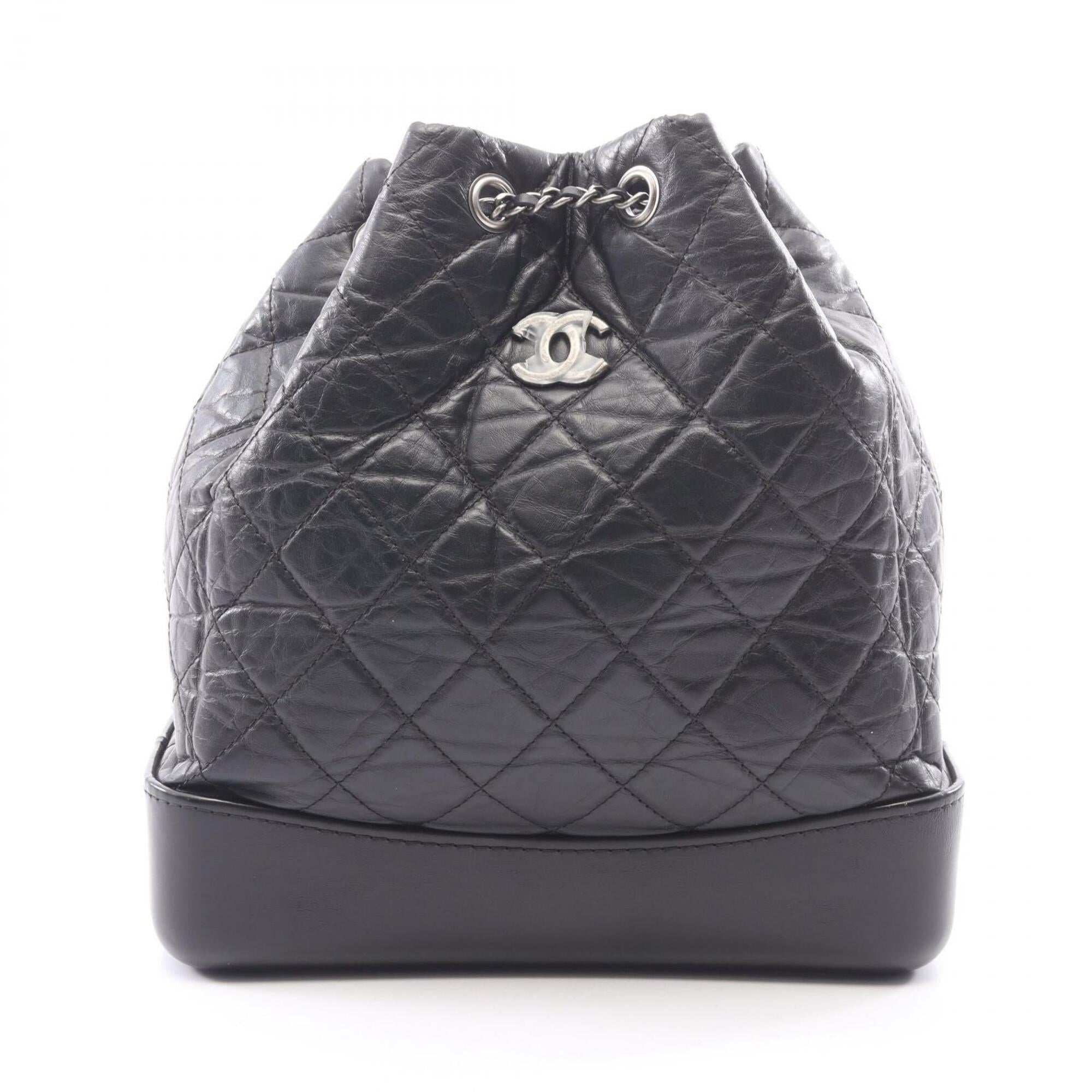 Chanel Black Leather Backpack (Pre-Owned)