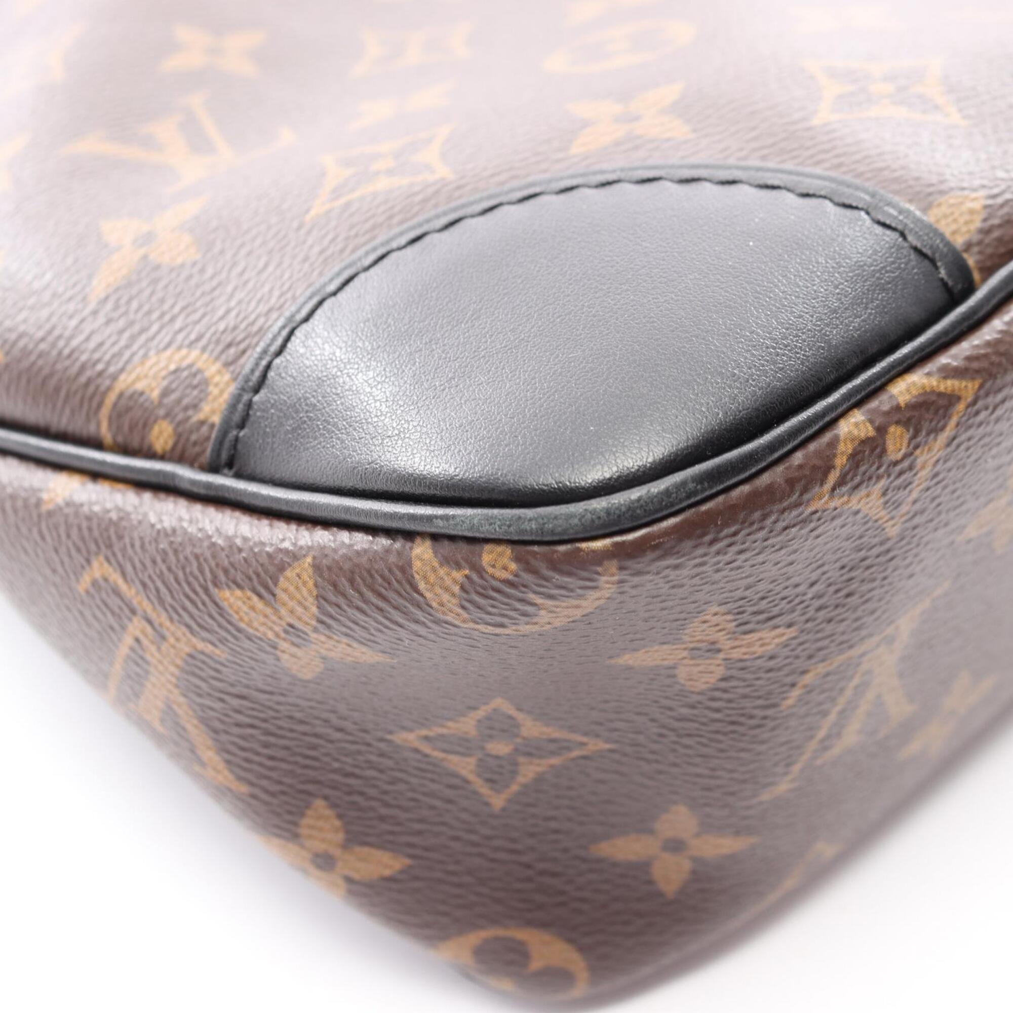 Louis Vuitton Black Brown Coated Canvas Pvc Monogram Leather Handbag Shoulder Bag (Pre-Owned)