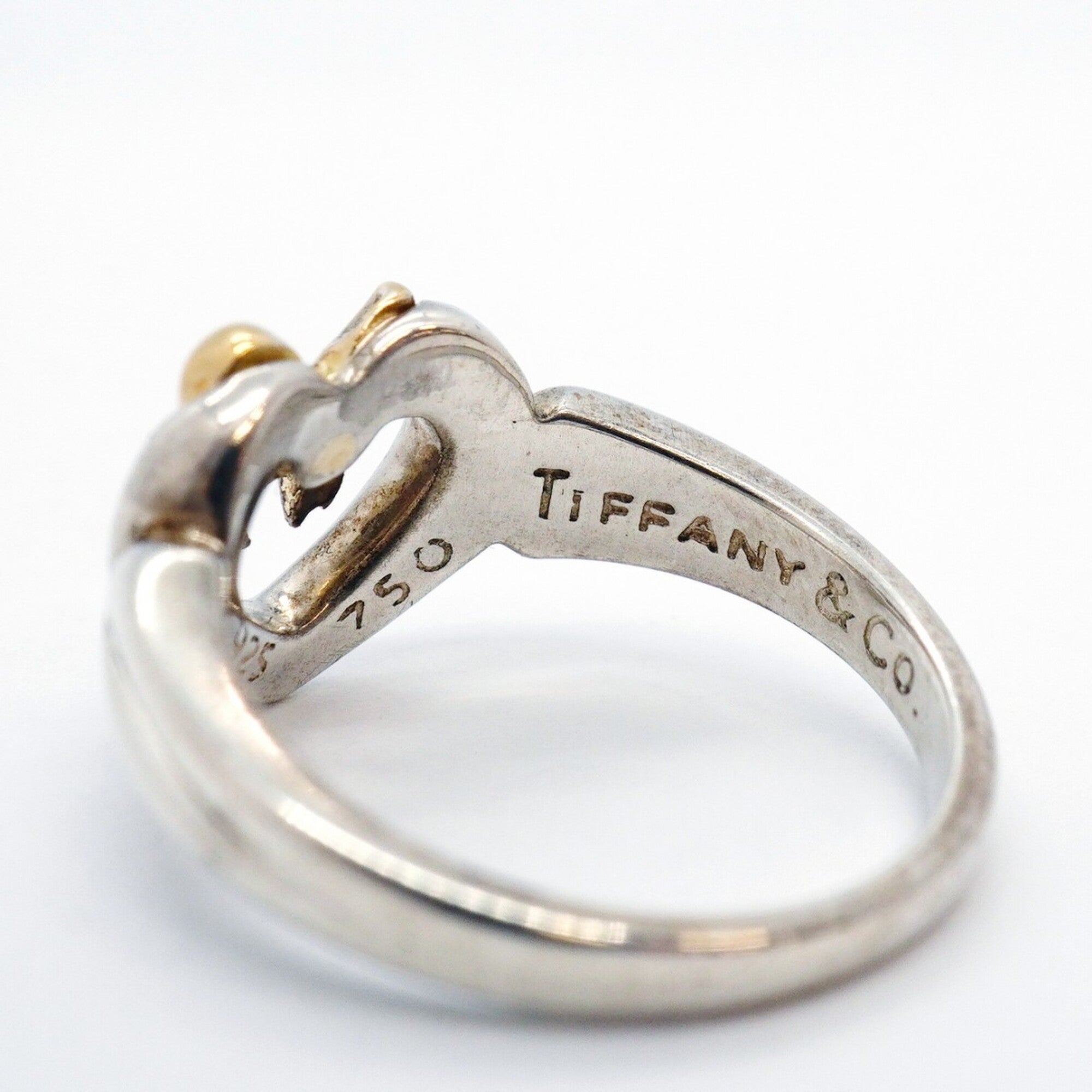 Tiffany Yellow Gold (18K) Silver 925 Band Ring (Pre-Owned)