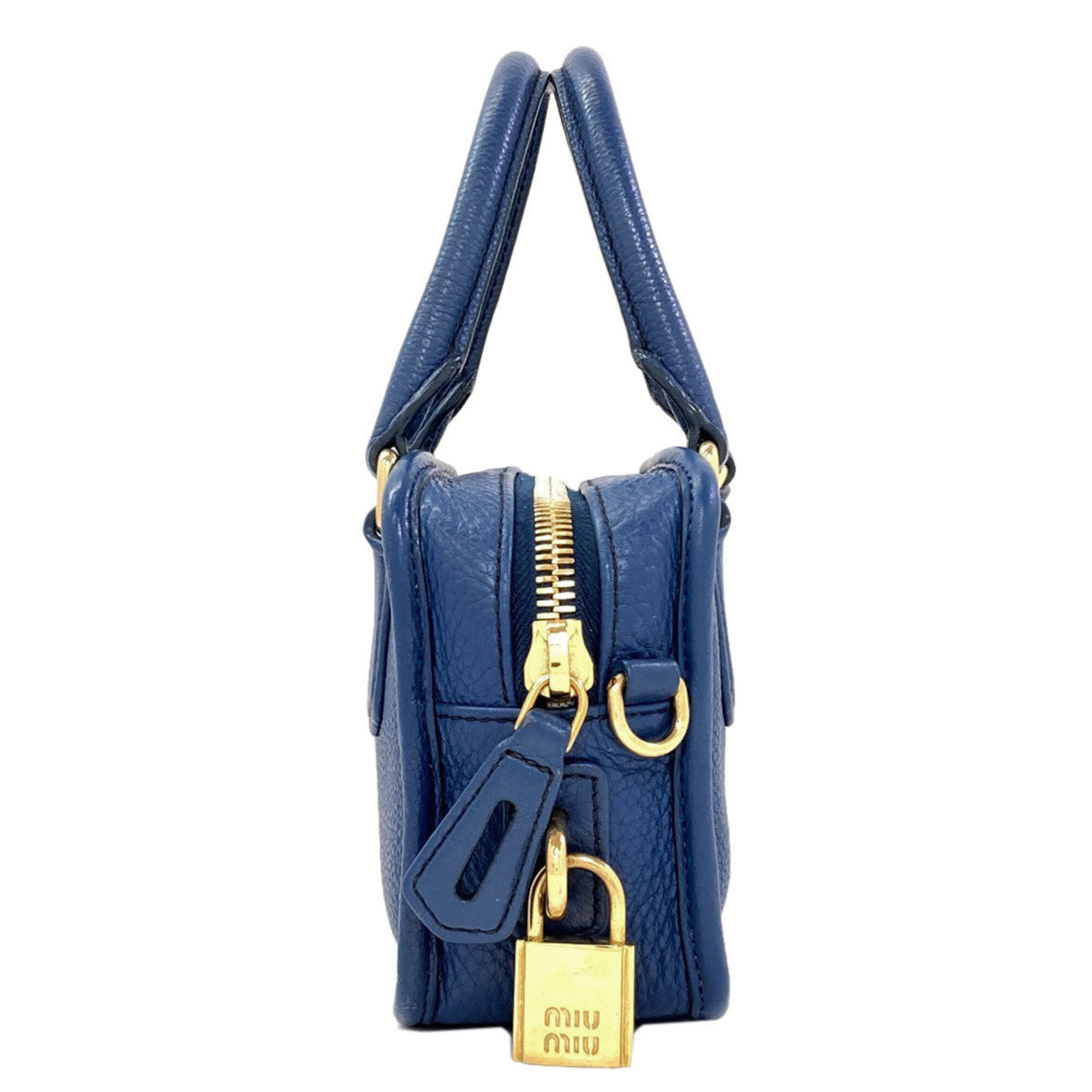 Miu Miu Blue Leather Handbag (Pre-Owned)