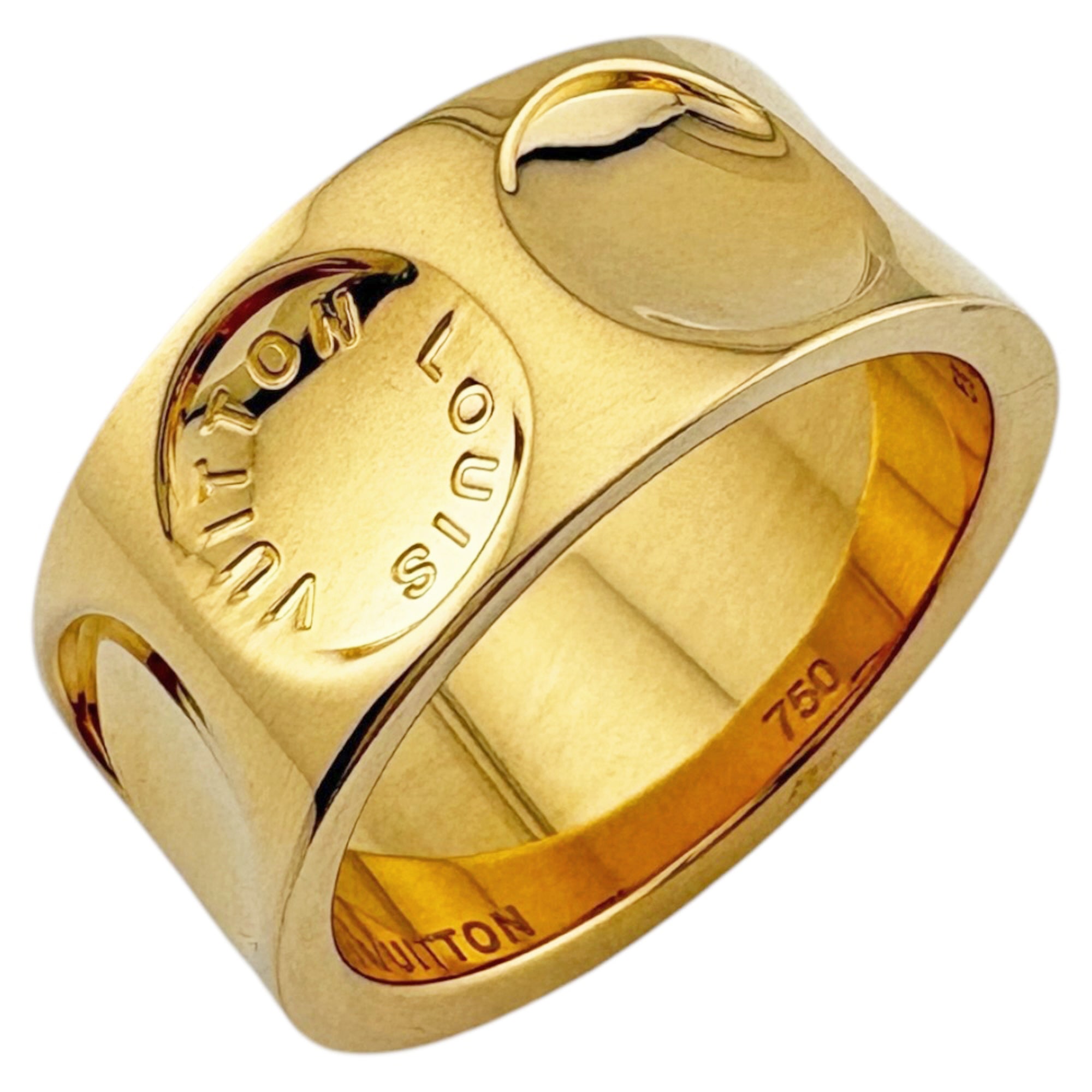 Louis Vuitton Gold Yellow Gold (18K) Band Ring (Pre-Owned)