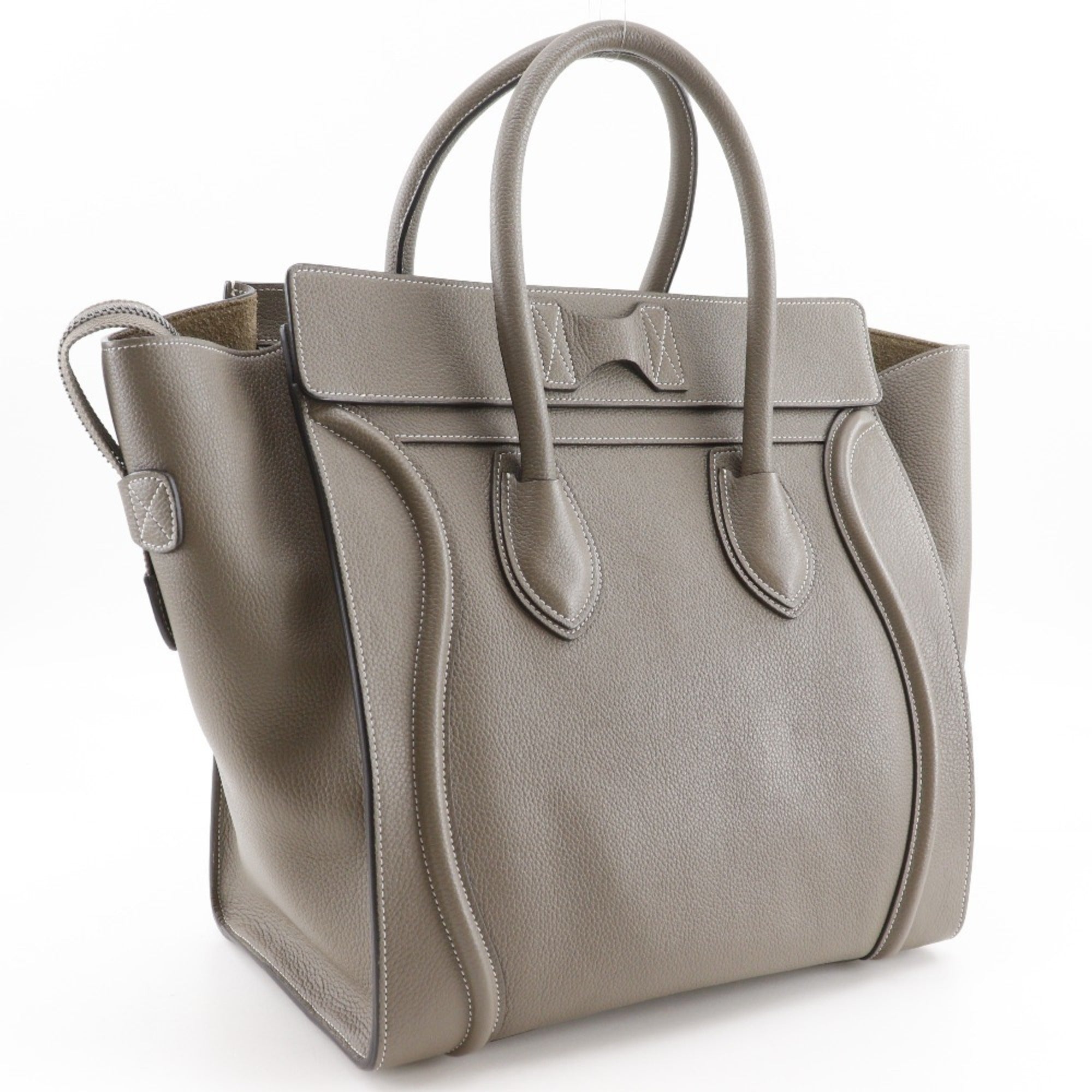 Celine Gray Leather Handbag (Pre-Owned)