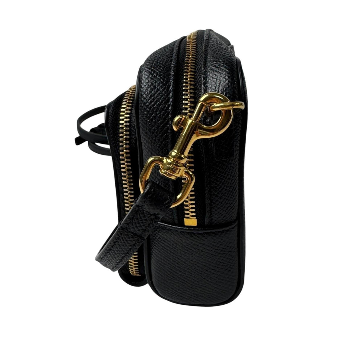 Christian Dior Black Leather Pouch Shoulder Bag (Pre-Owned)