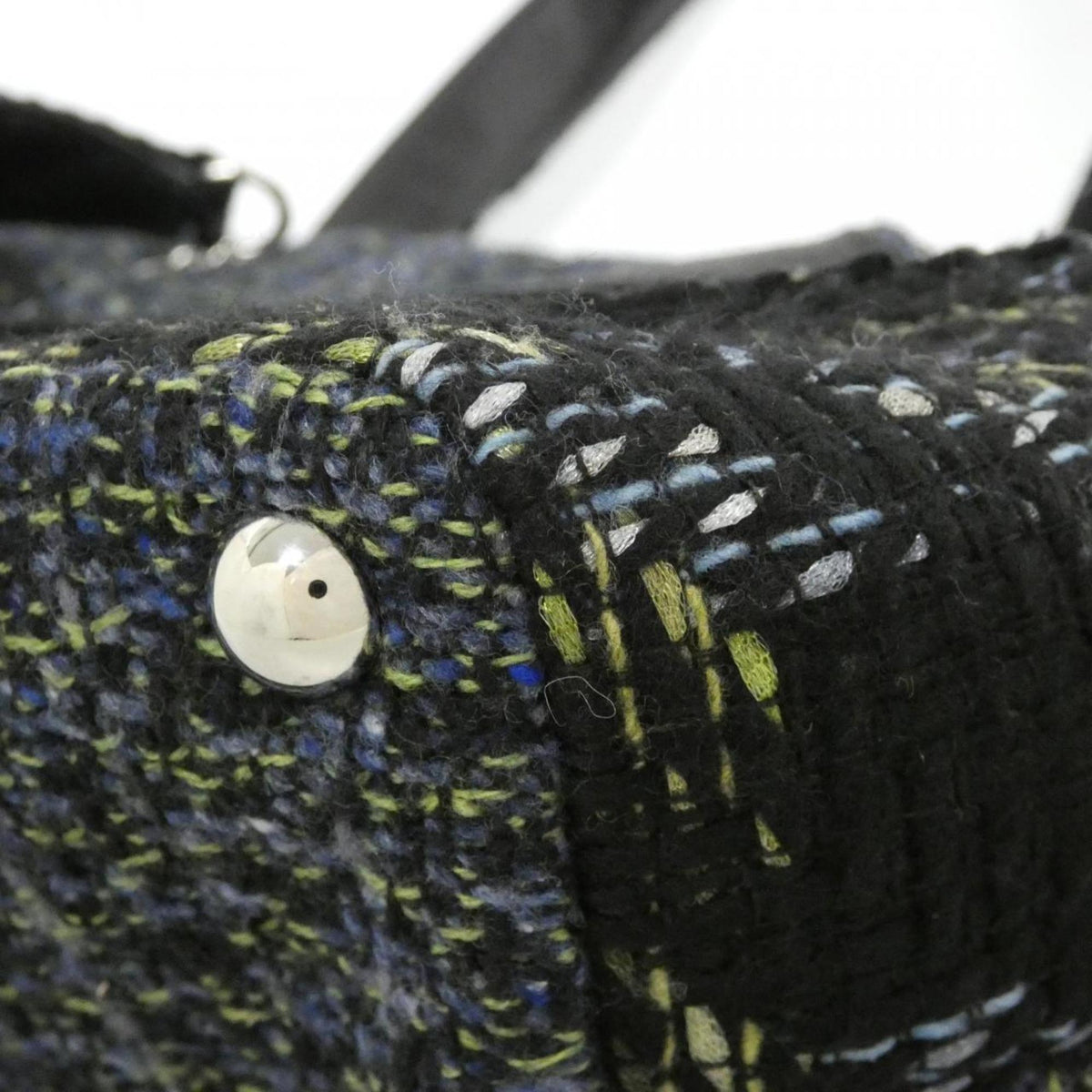 Chanel Navy Tweed Shoulder Bag (Pre-Owned)