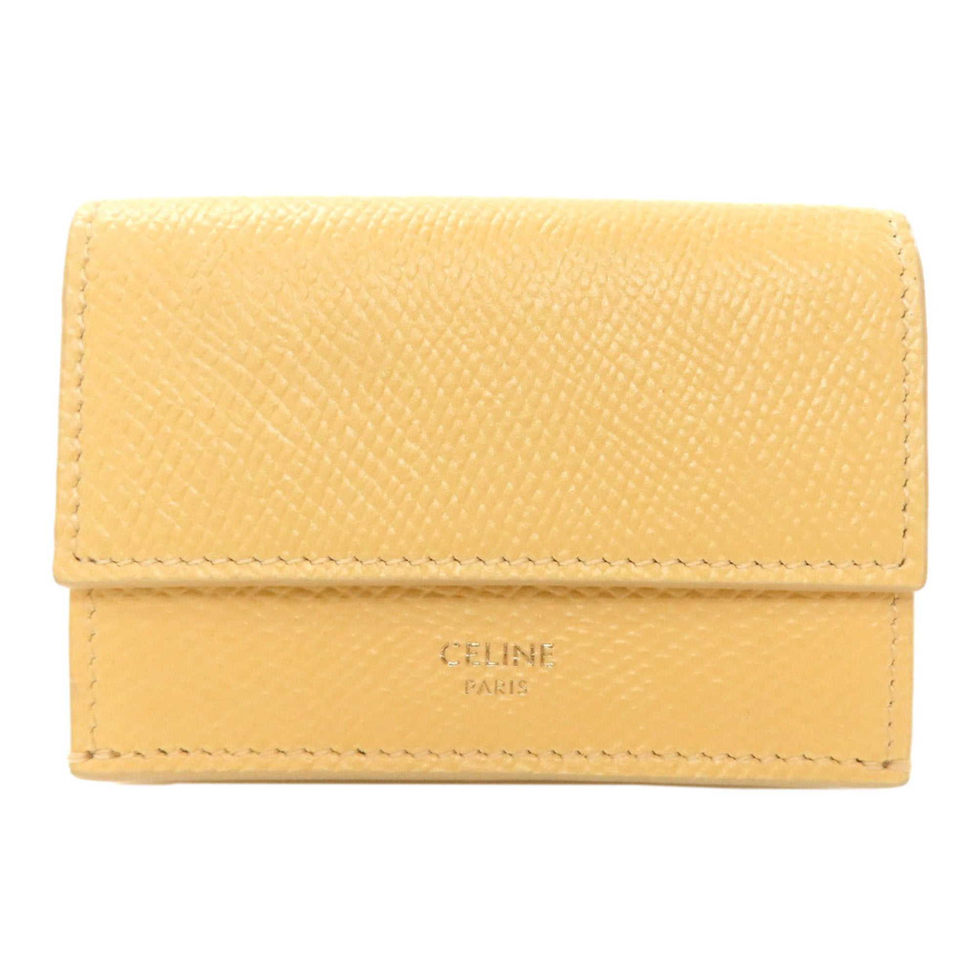 Celine Yellow Leather Wallet (Bi-Fold) (Pre-Owned)