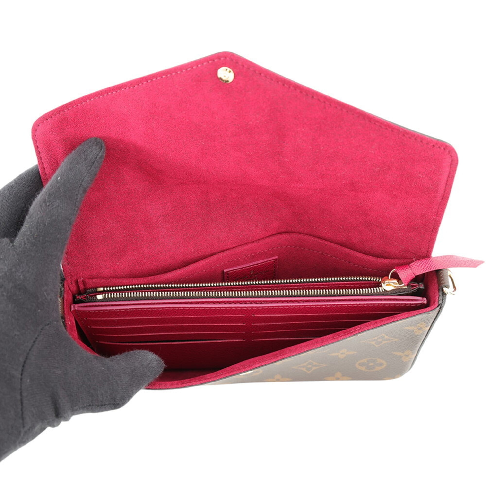 Louis Vuitton Monogram Fuchsia Monogram Monogram Pochette Shoulder Bag (Pre-Owned)