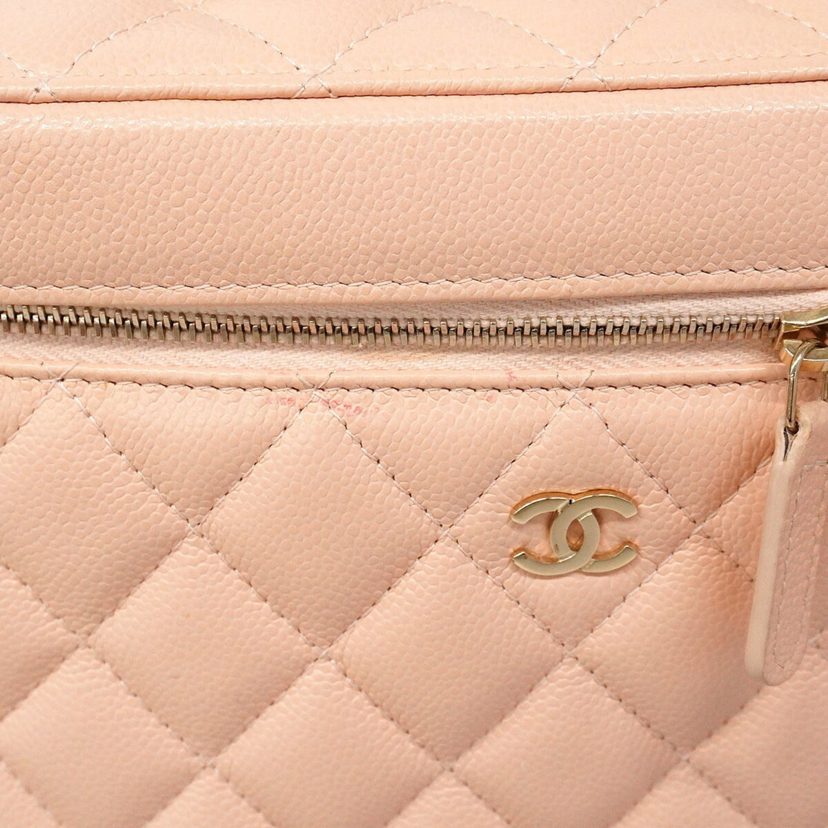 Chanel Pink Grained Calfskin Vanity Bag (Pre-Owned)