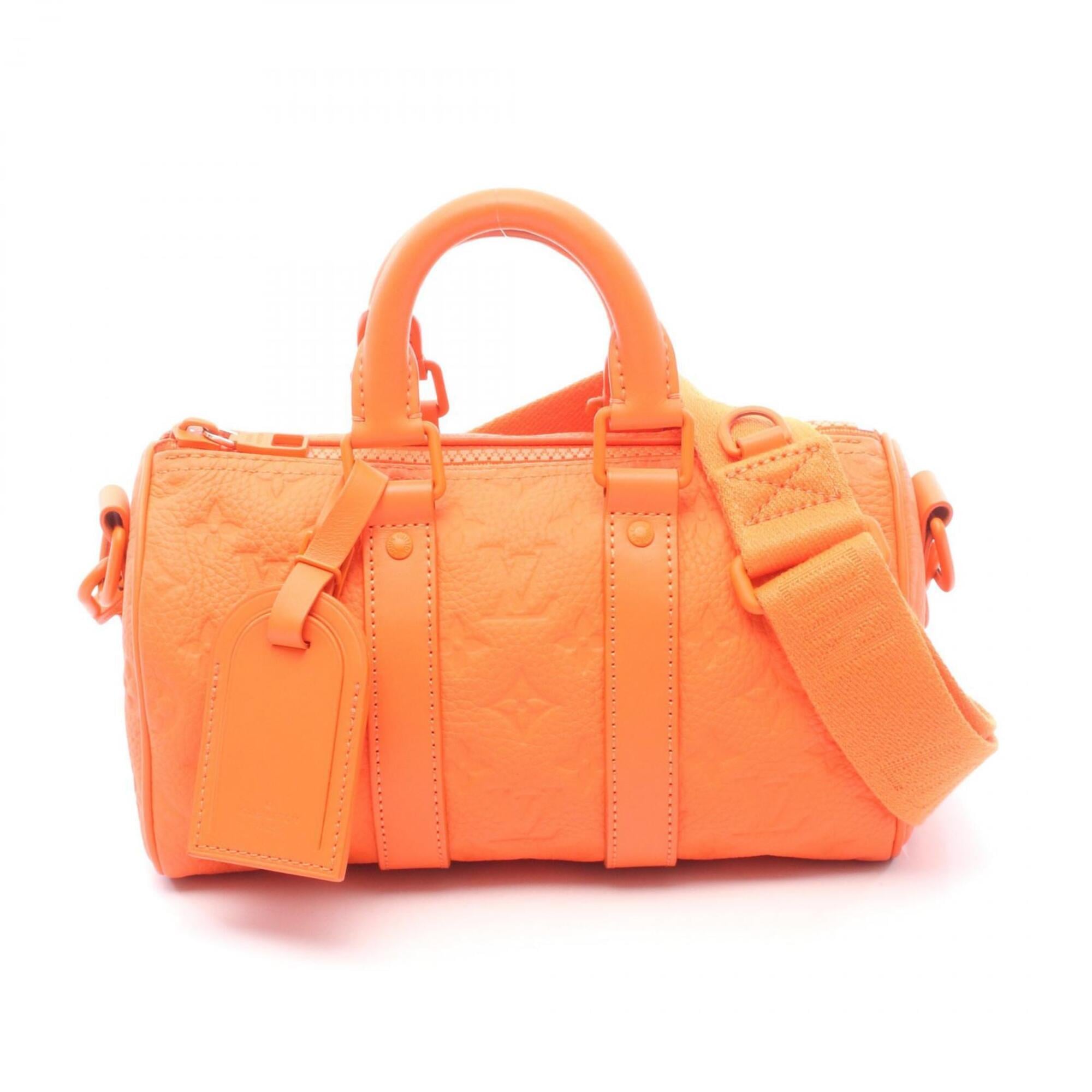Louis Vuitton Orange Leather Handbag (Pre-Owned)
