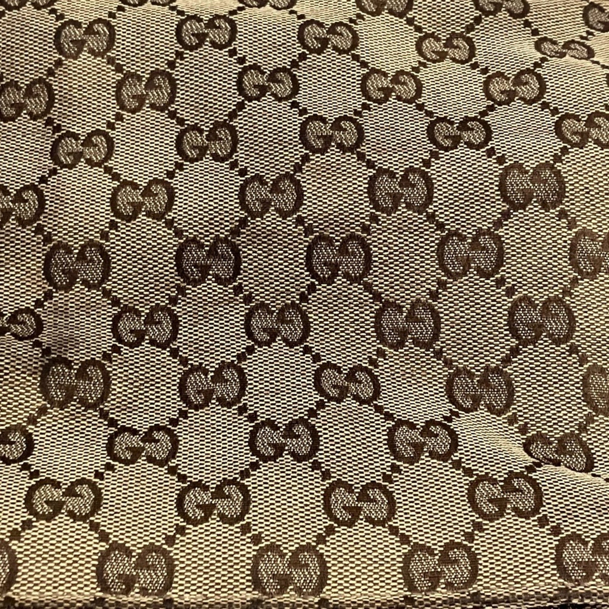Gucci Gg Canvas Beige Gg Canvas Shoulder Bag (Pre-Owned)