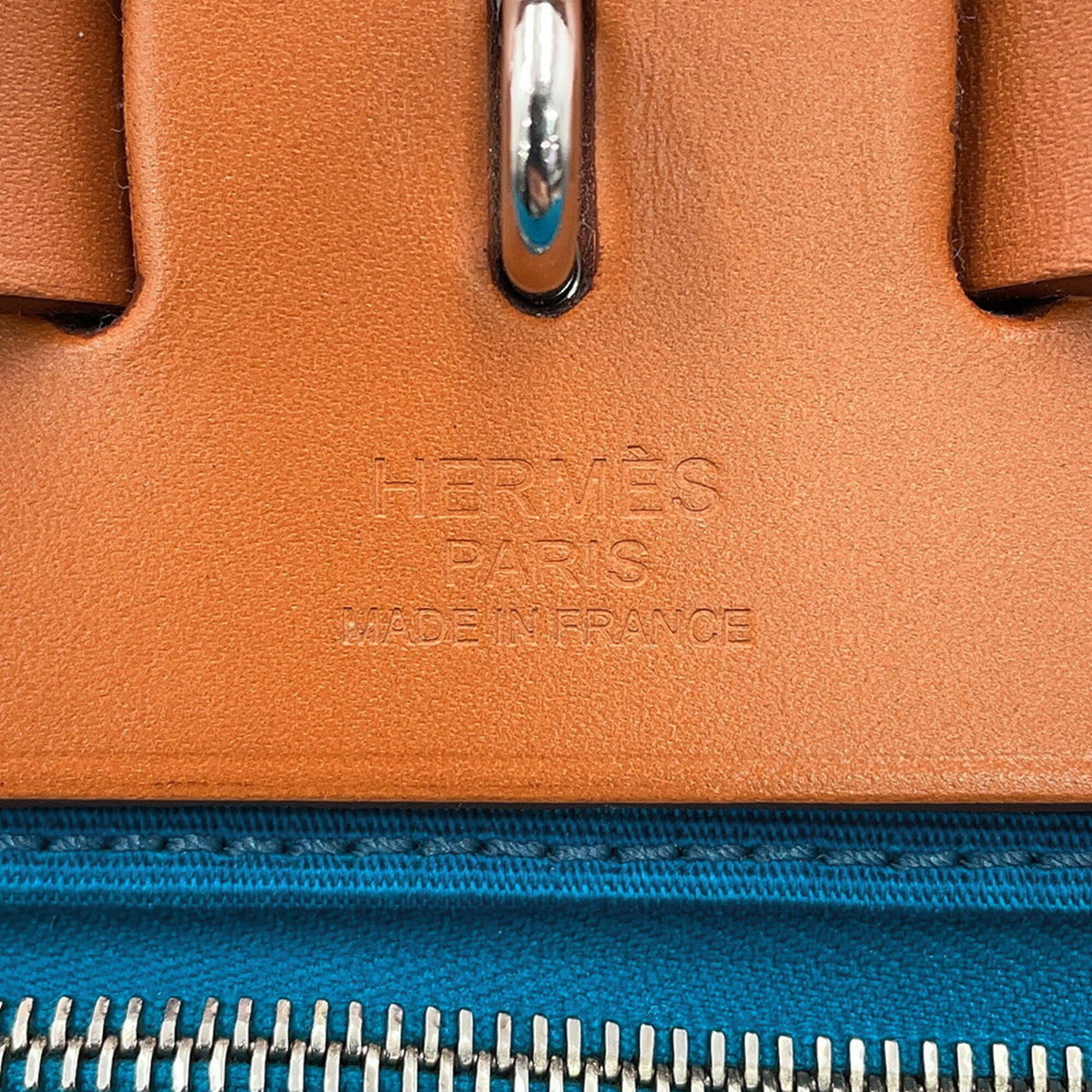 Hermes Fauve Toile Officier Handbag Pouch (Pre-Owned)