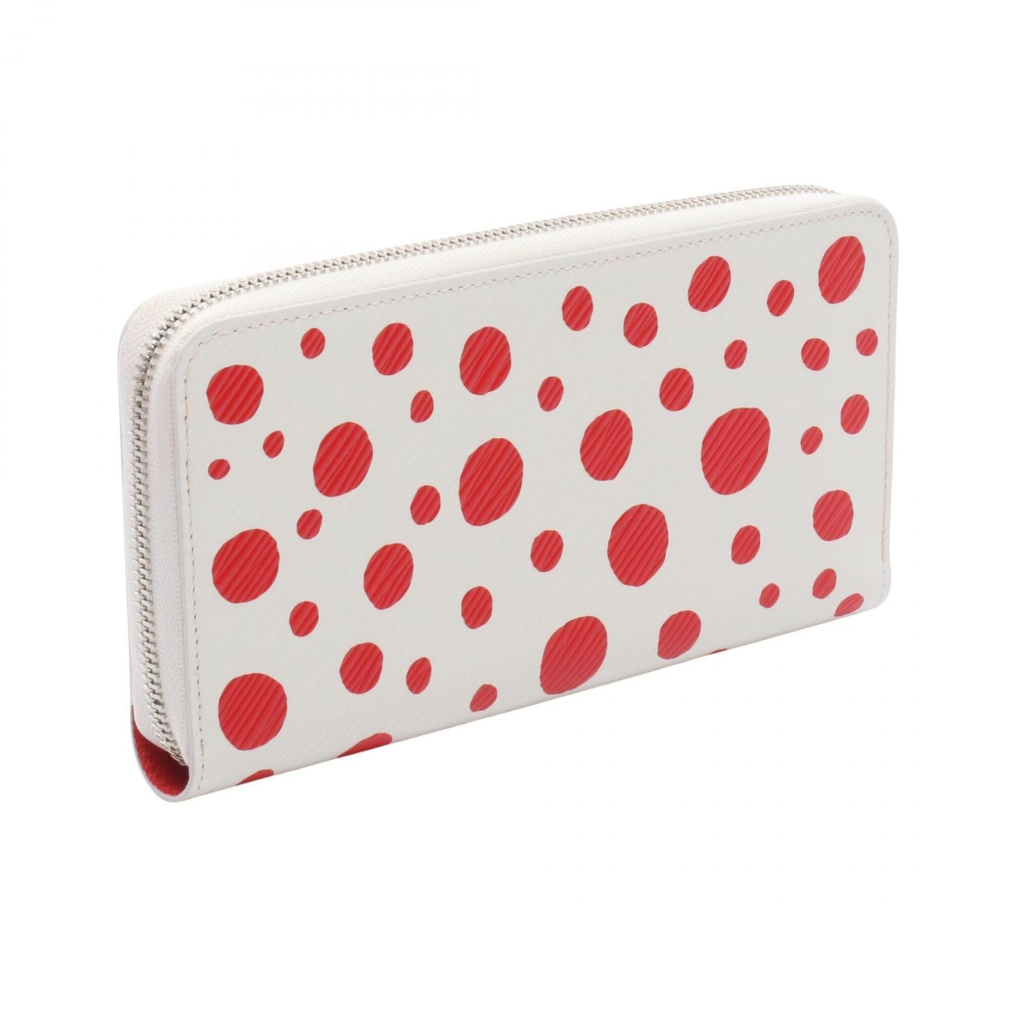 Louis Vuitton Blanc Red Color White Epi Leather Long Wallet (Bi-Fold) (Pre-Owned)