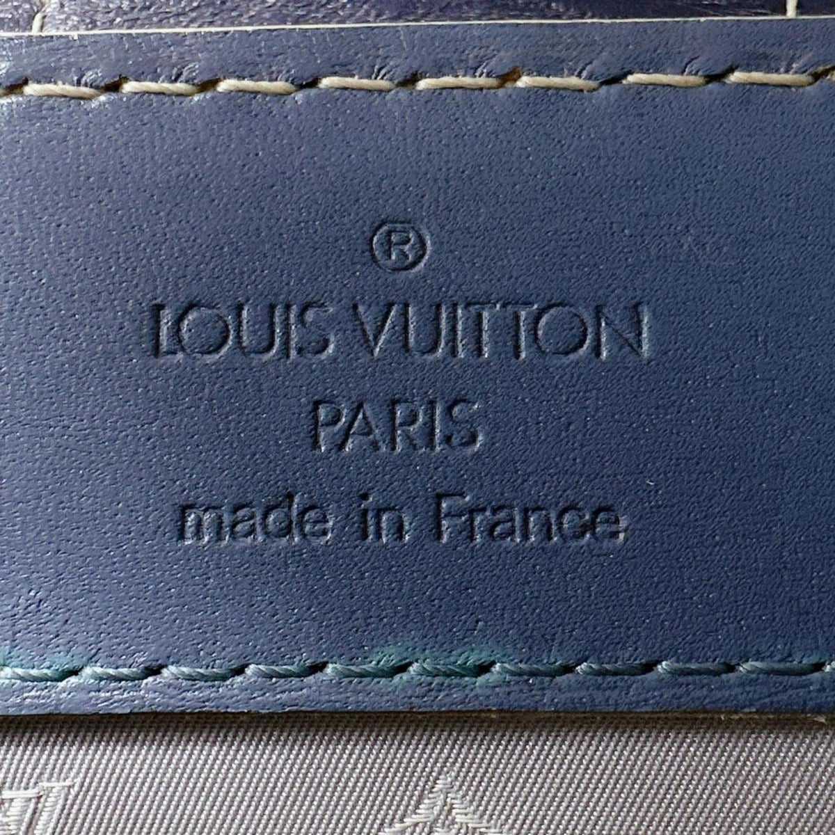 Louis Vuitton Blue Leather Handbag (Pre-Owned)