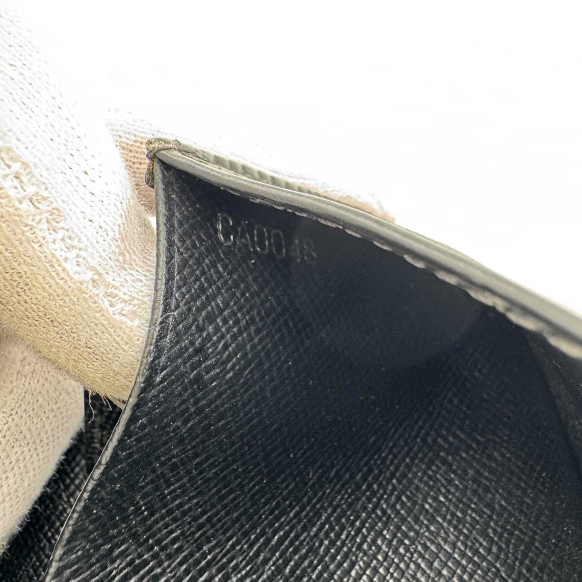 Louis Vuitton Black Leather Coin Purse/Coin Case (Pre-Owned)