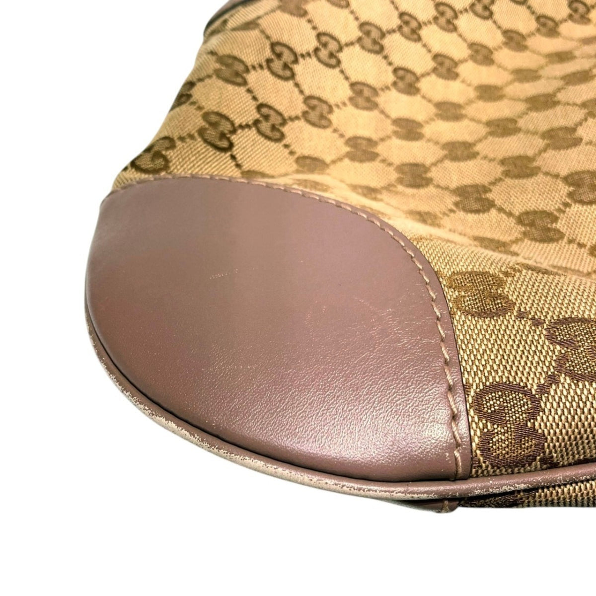 Gucci Beige Canvas Shoulder Bag (Pre-Owned)
