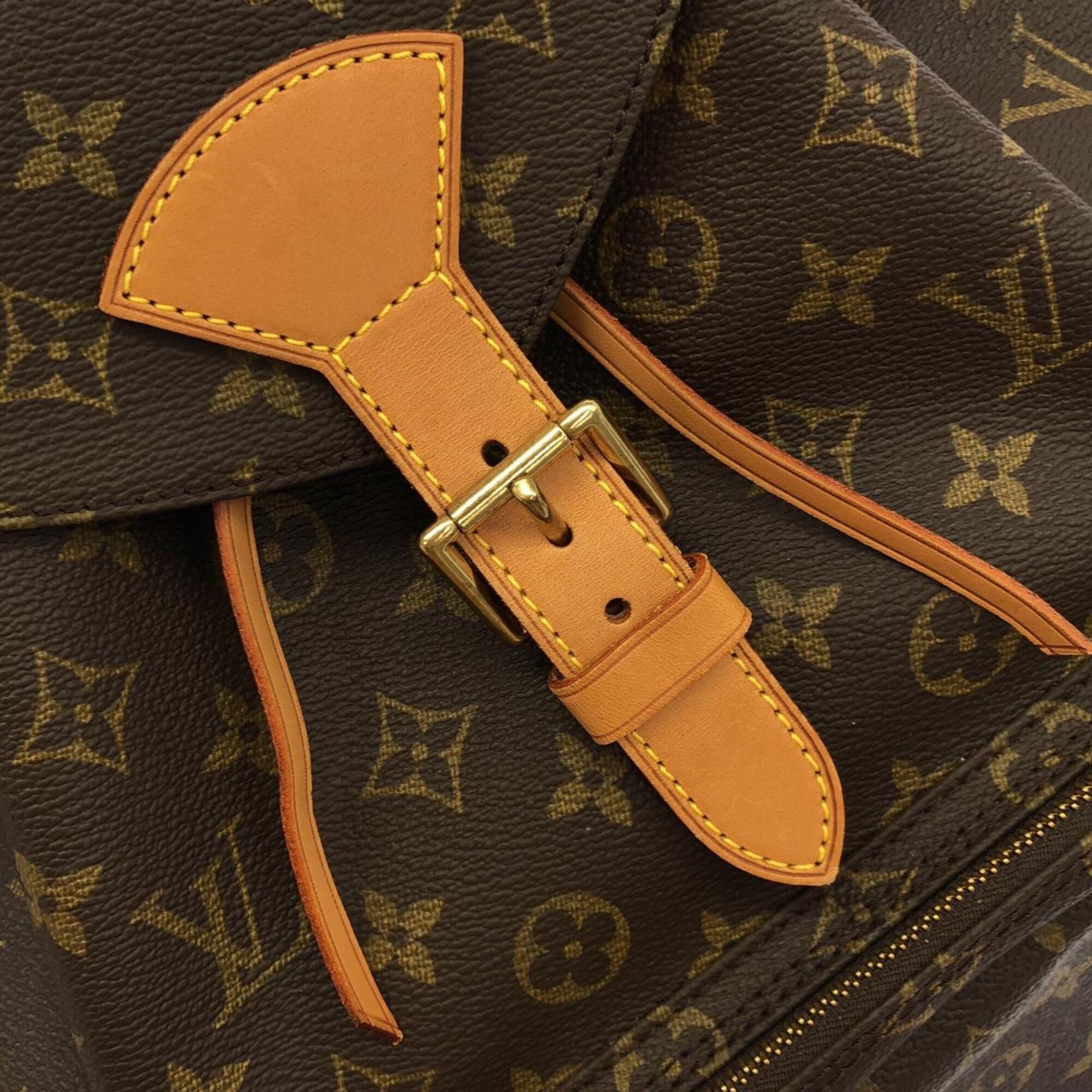 Louis Vuitton Brown Coated Canvas Backpack (Pre-Owned)