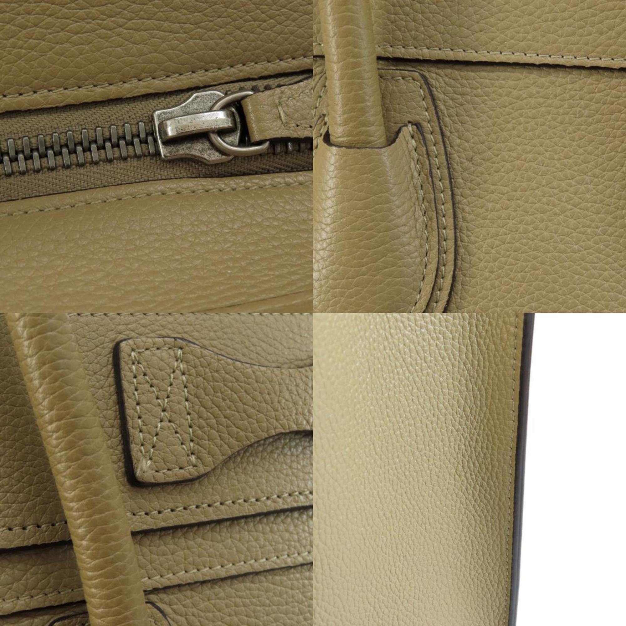 Celine Beige Leather Tote Bag (Pre-Owned)