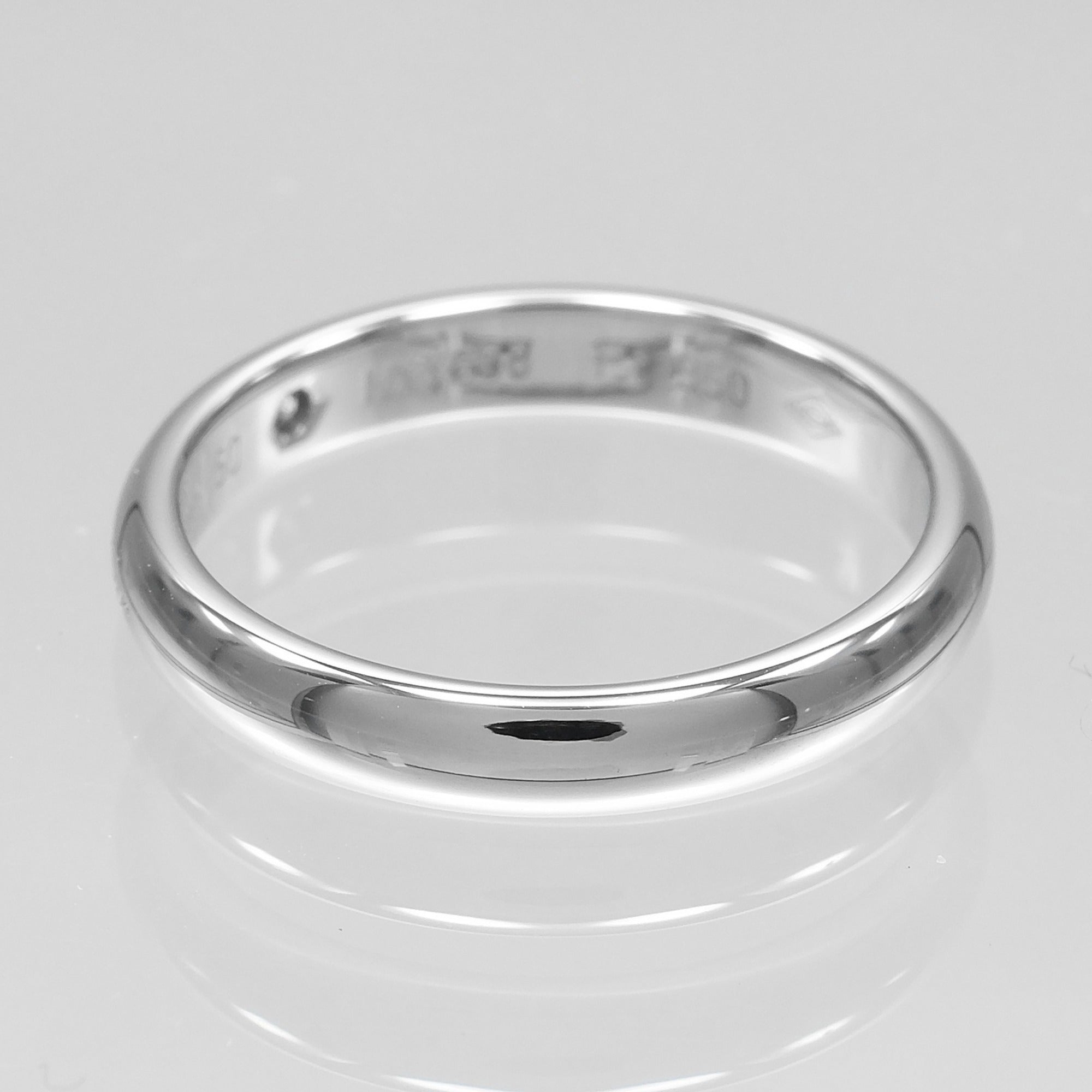 Cartier Platinum Platinum 950 Band Ring (Pre-Owned)