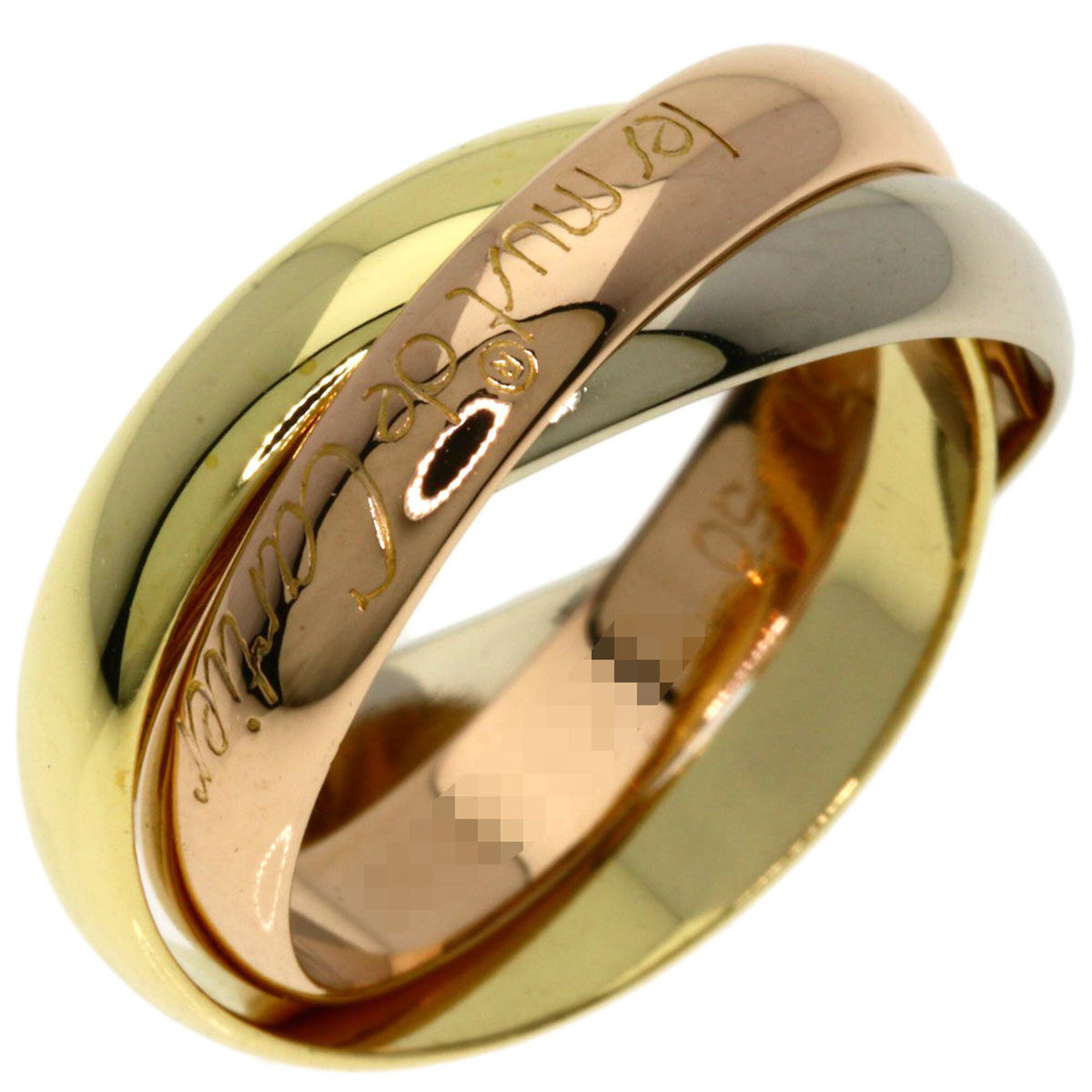 Cartier Trinity Yellow Gold (18K) Pink Gold (18K) White Gold (18K) Band Ring (Pre-Owned)