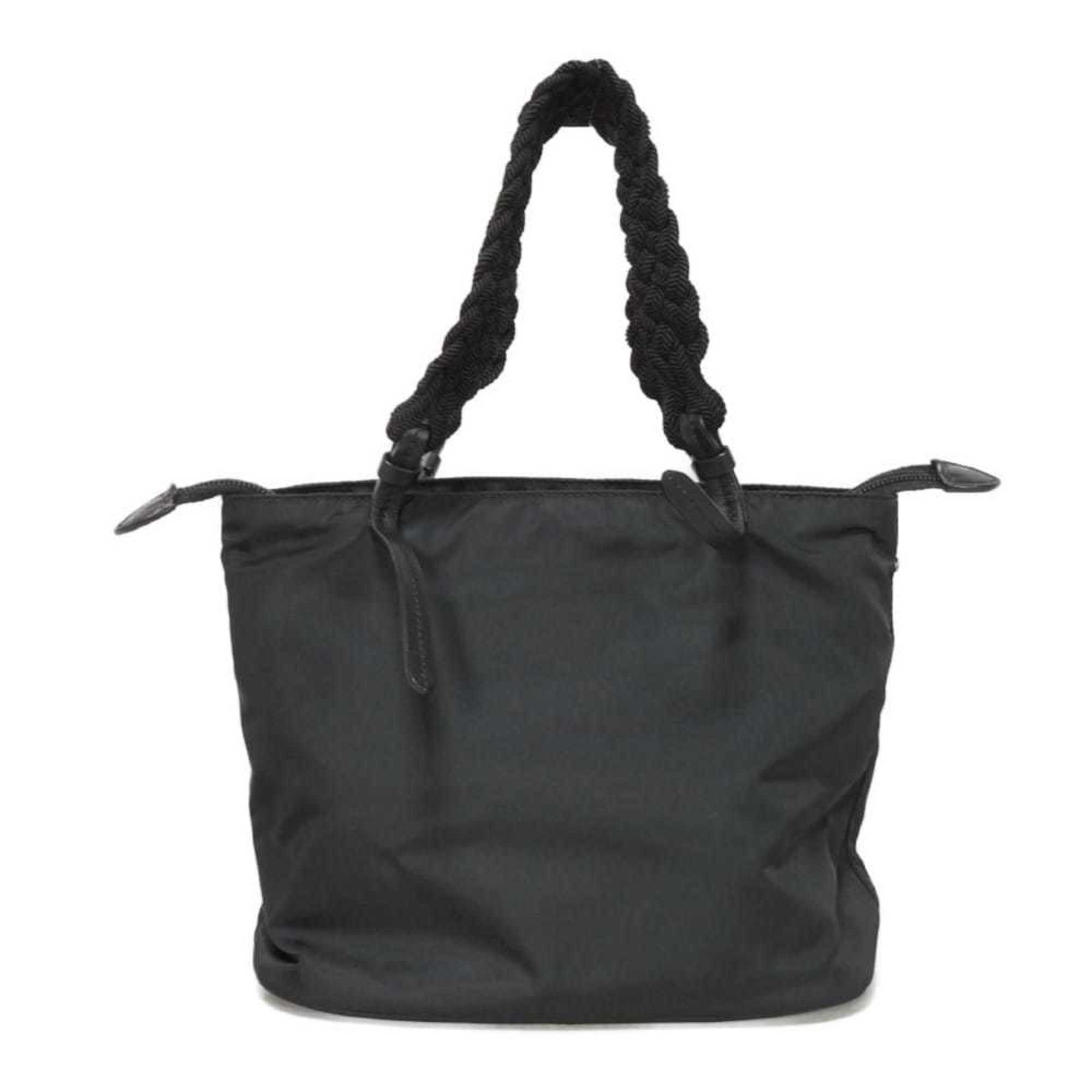 Prada Black Nero Nylon Shoulder Bag Tote Bag (Pre-Owned)
