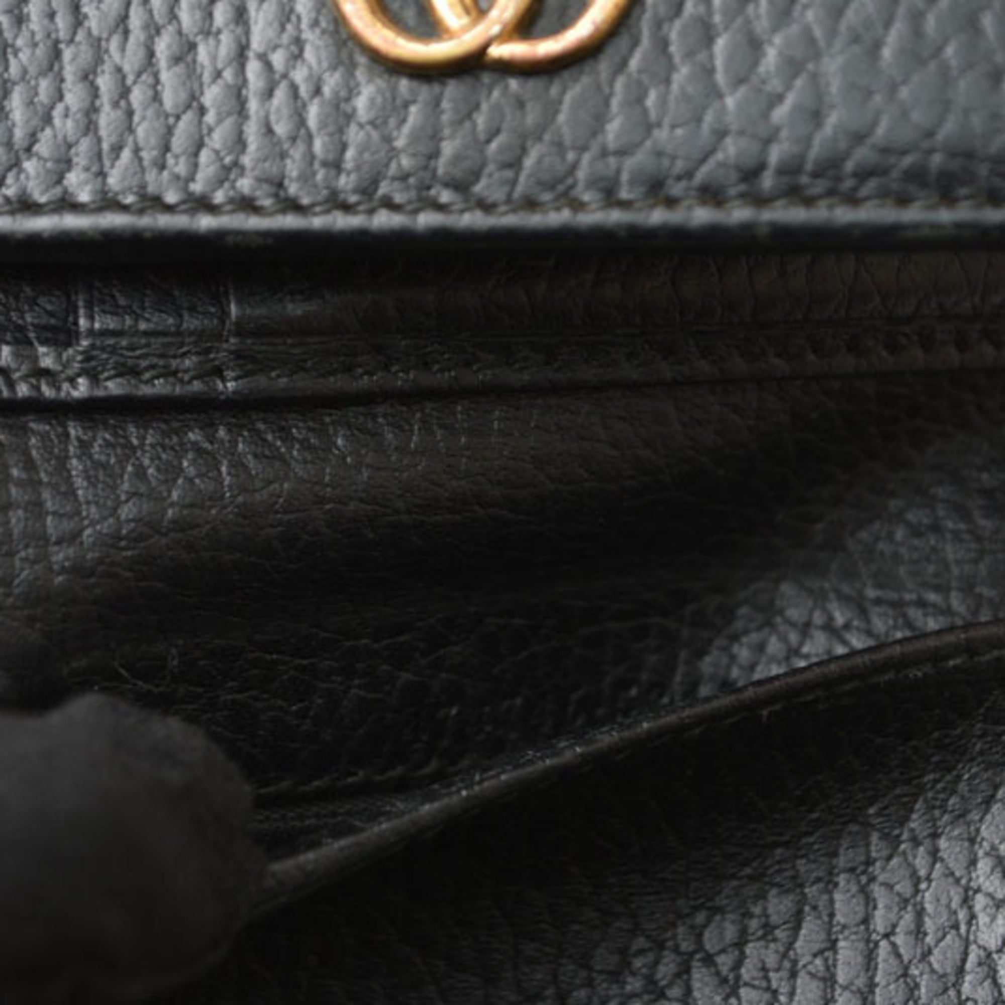 Gucci Black Leather Wallet (Tri-Fold) (Pre-Owned)